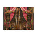 Giraffe on Stilts Wall Art Canvas 24×36 Art Deco Bar Area Decor Maximalist Print