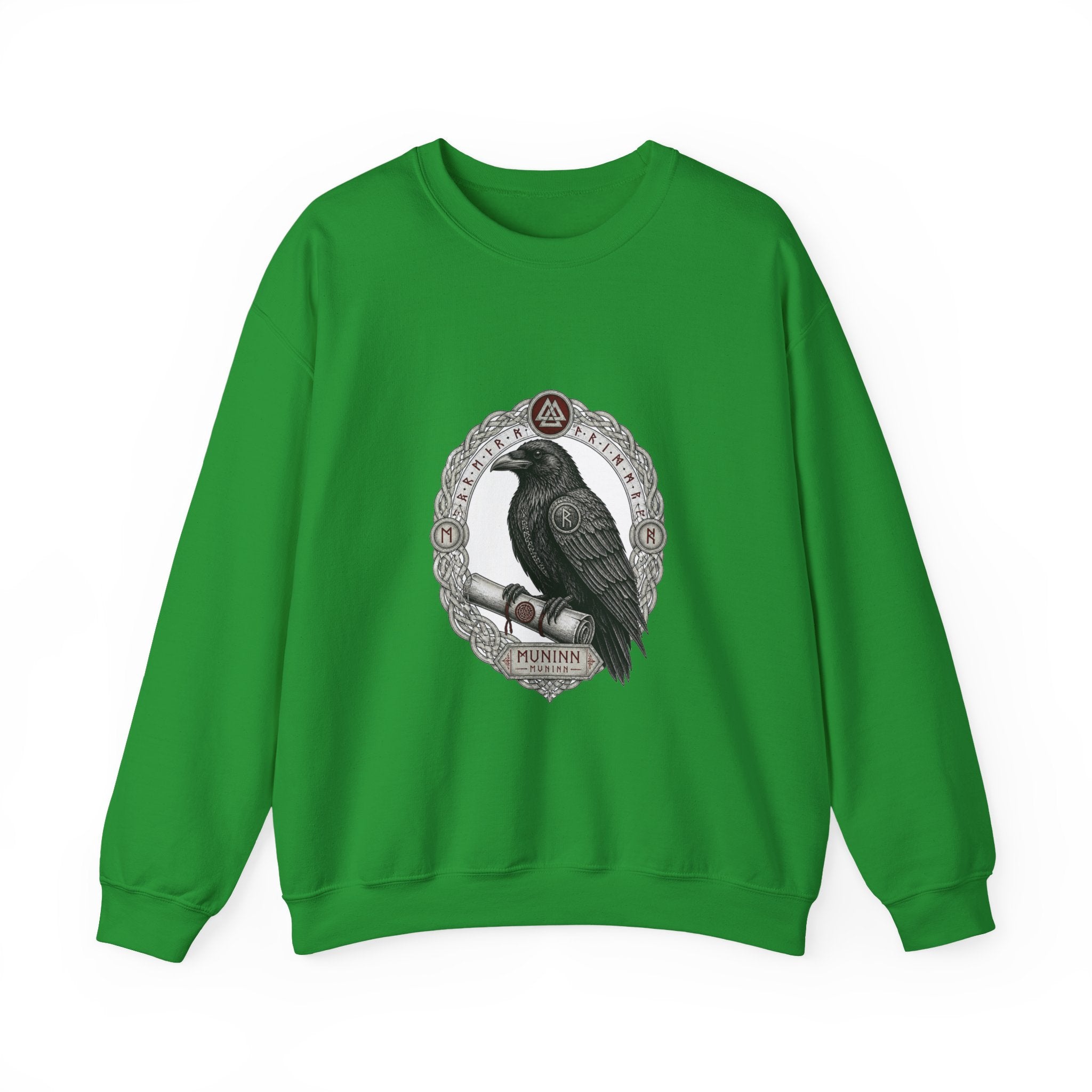 Matching Couple Sweatshirt - Huginn & Muninn Matching Couple Comfort Colors Crew Vintage Art His Hers Honeymoon Gift - Design B