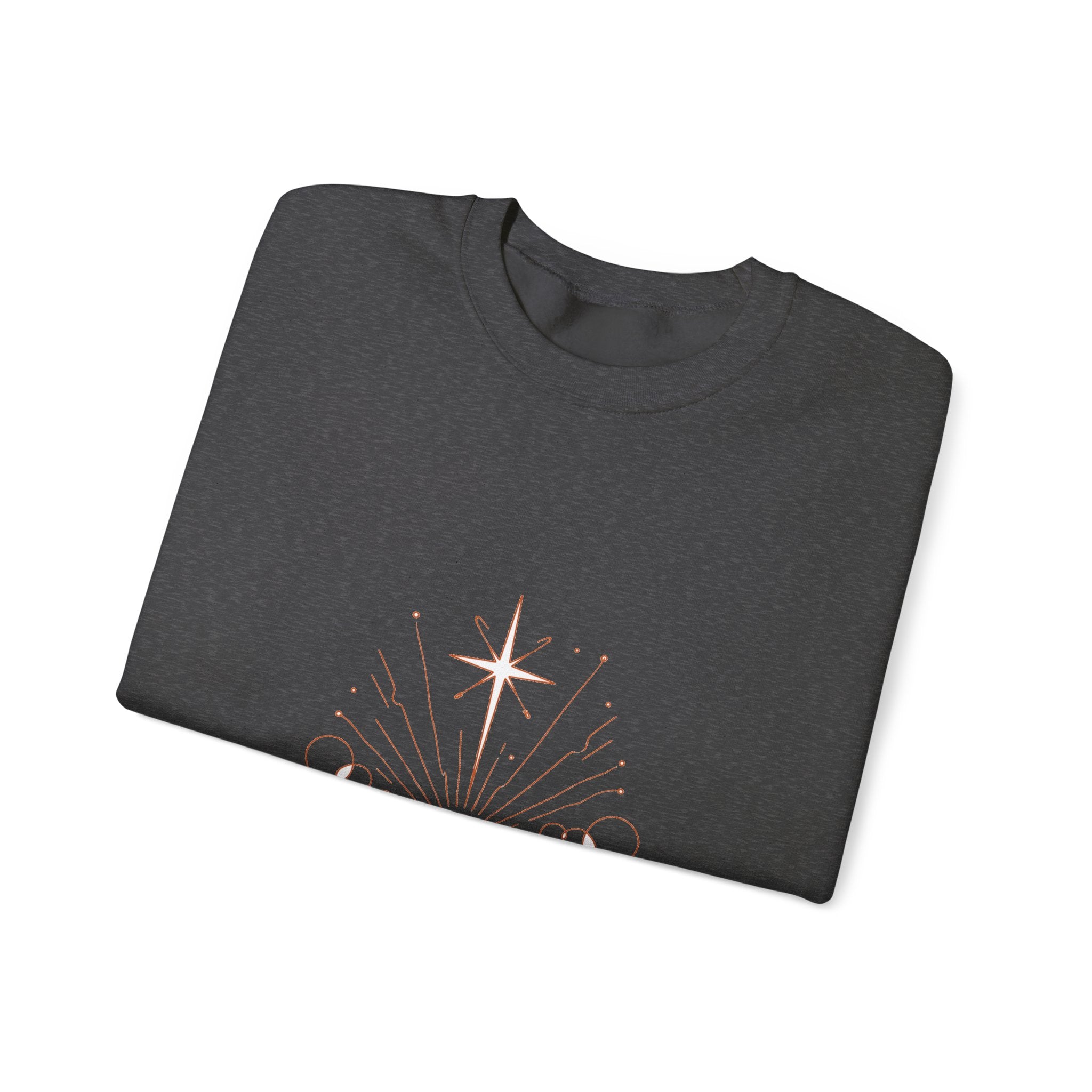Matching Couple Sweatshirt - Evening & Morning Star Matching Couple Premium Fleece Sweatshirt Minimalist Art His Hers Christmas Gift - Design B