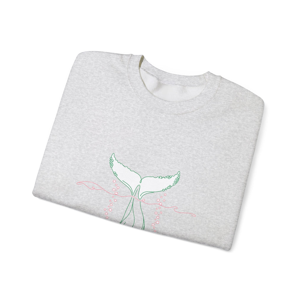 Matching Couple Sweatshirt - Eagle & Whale Matching Couple Comfort Colors Crew Minimalist Art His Hers Christmas Gift - Design B