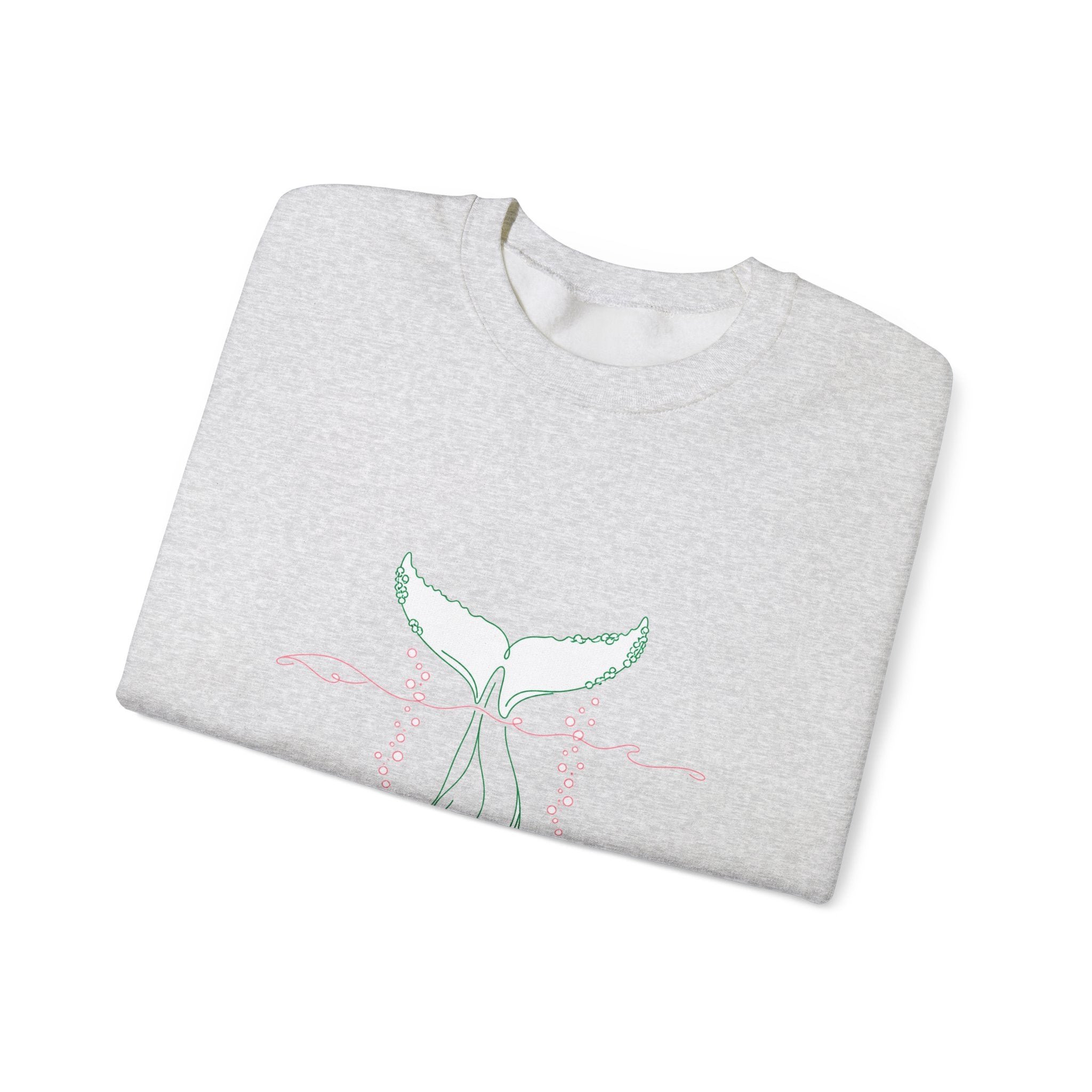 Matching Couple Sweatshirt - Eagle & Whale Matching Couple Comfort Colors Crew Minimalist Art His Hers Christmas Gift - Design B