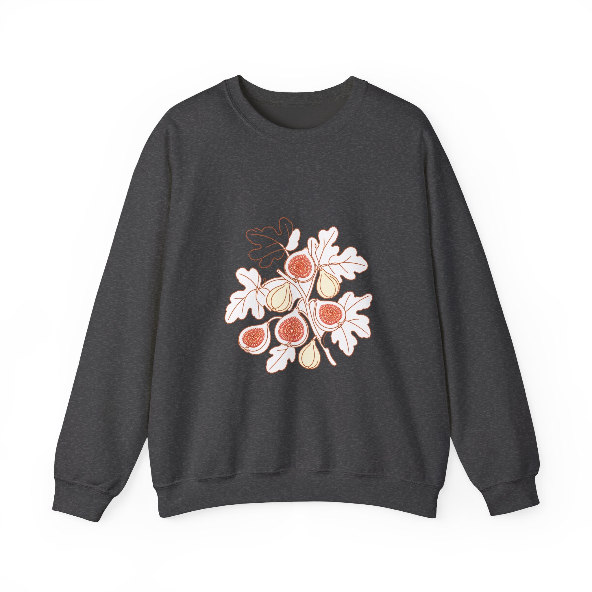 Matching Couple Sweatshirt - Olive Branch & Fig Matching Couple Premium Fleece Sweatshirt Minimalist Art His Hers Christmas Gift - Design B