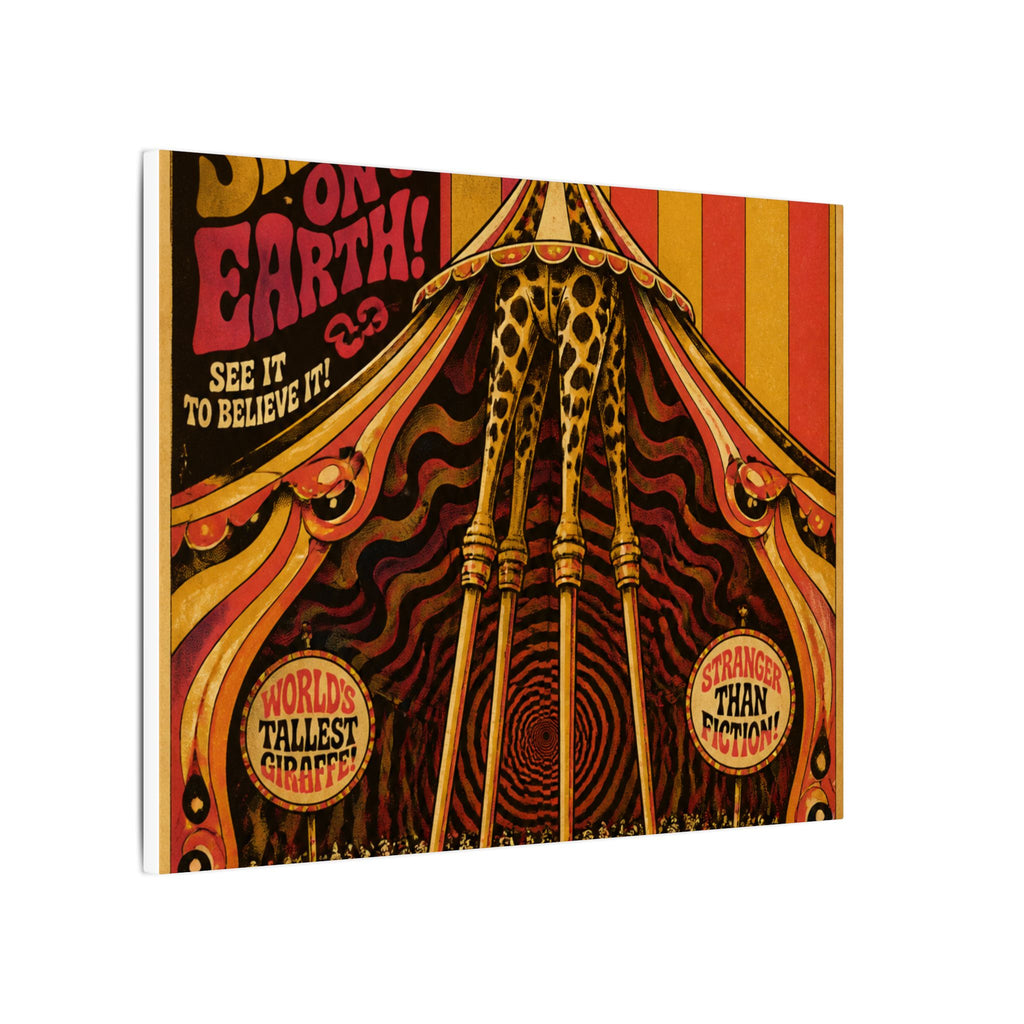 Giraffe on Stilts Wall Art Canvas 16×20 Psychedelic Cafe Decor Maximalist Print