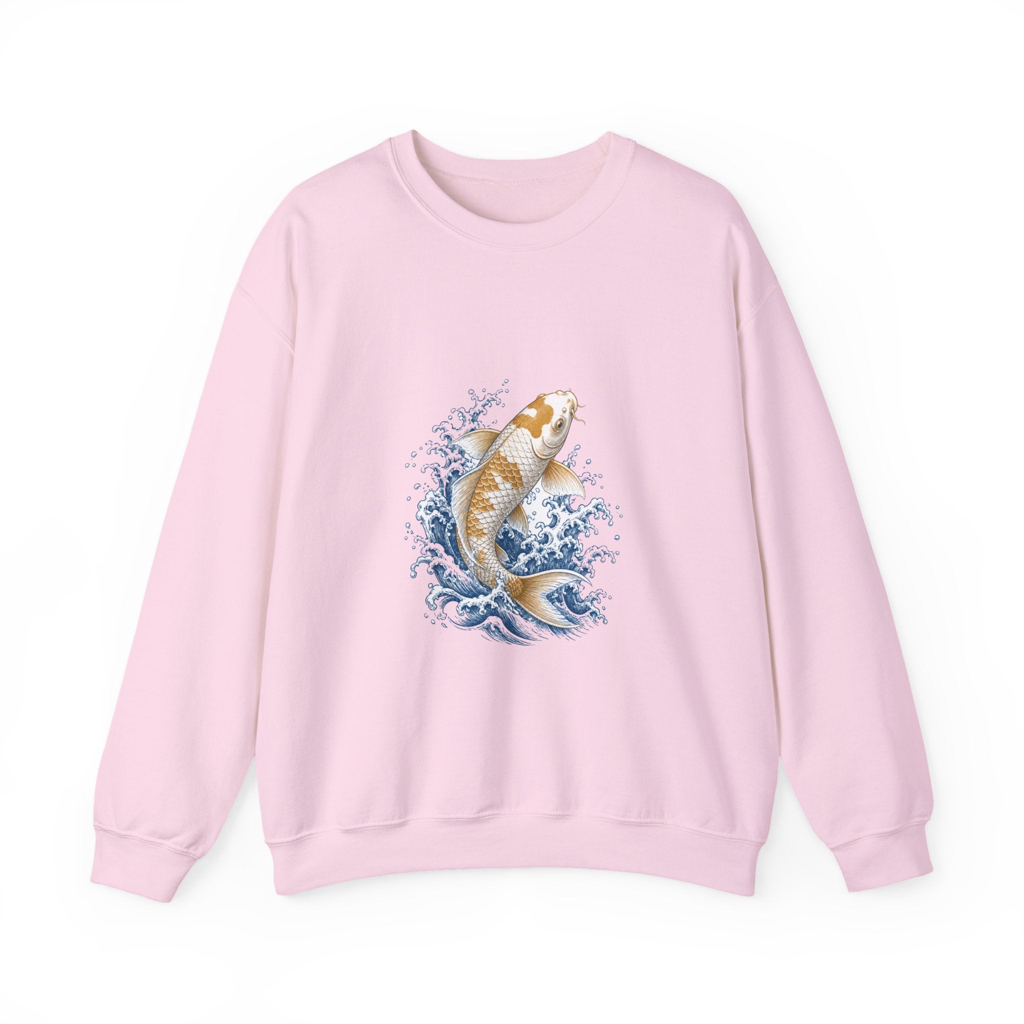 Matching Couple Sweatshirt - Koi Fish Yin Yang Matching Couple Premium Fleece Sweatshirt Vintage Art His Hers Honeymoon Gift - Design A