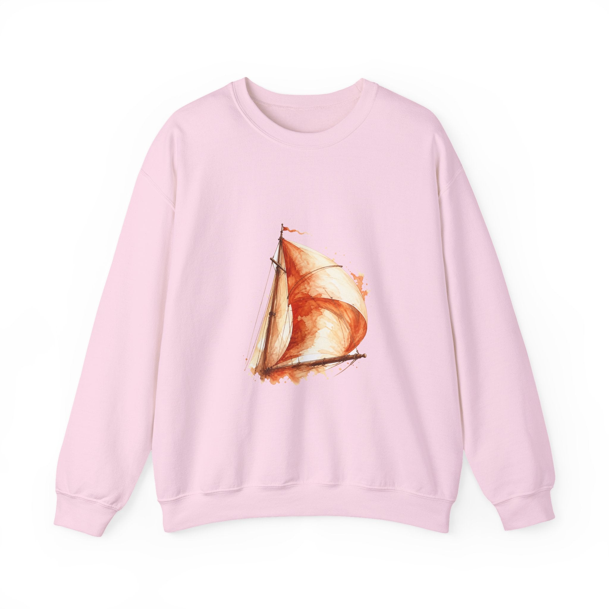Matching Couple Sweatshirt - Anchor & Sail Matching Couple Crewneck Sweatshirt Watercolor Art His Hers Engagement Gift - Design B