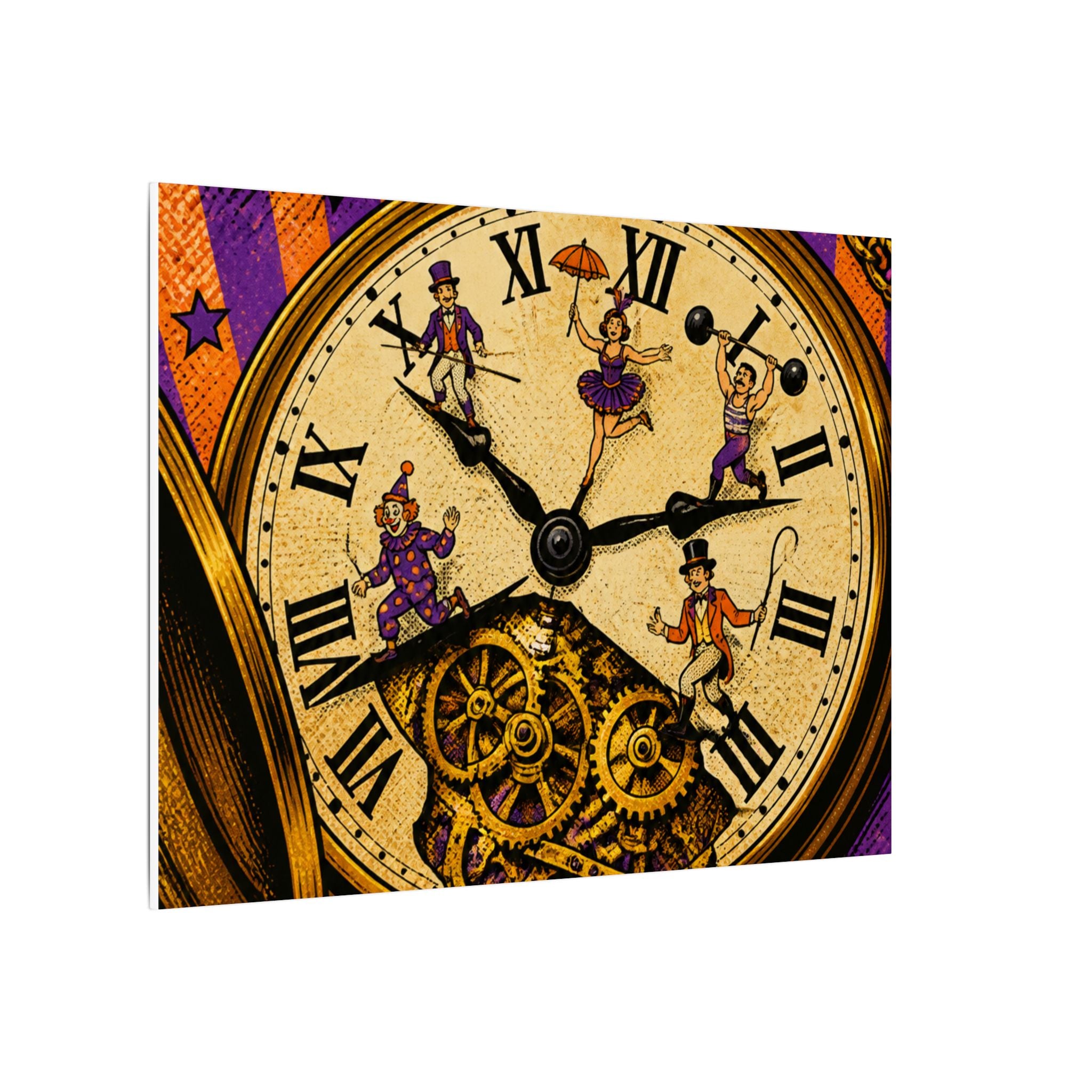 Pocket Watch Performers Wall Art Canvas 16×20 Pop Art Living Room Decor Maximalist Print