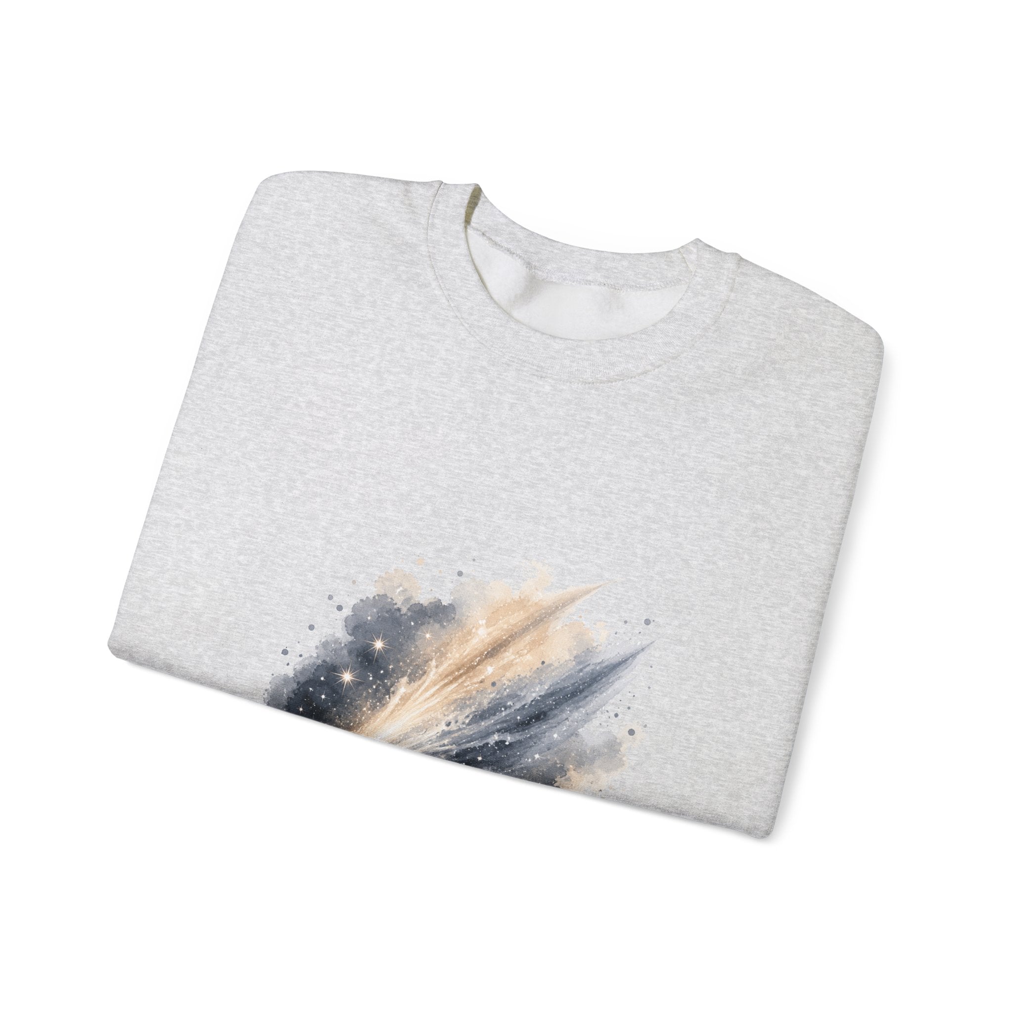 Matching Couple Sweatshirt - Comet & Asteroid Matching Couple Comfort Colors Crew Watercolor Art His Hers Birthday Gift - Design A