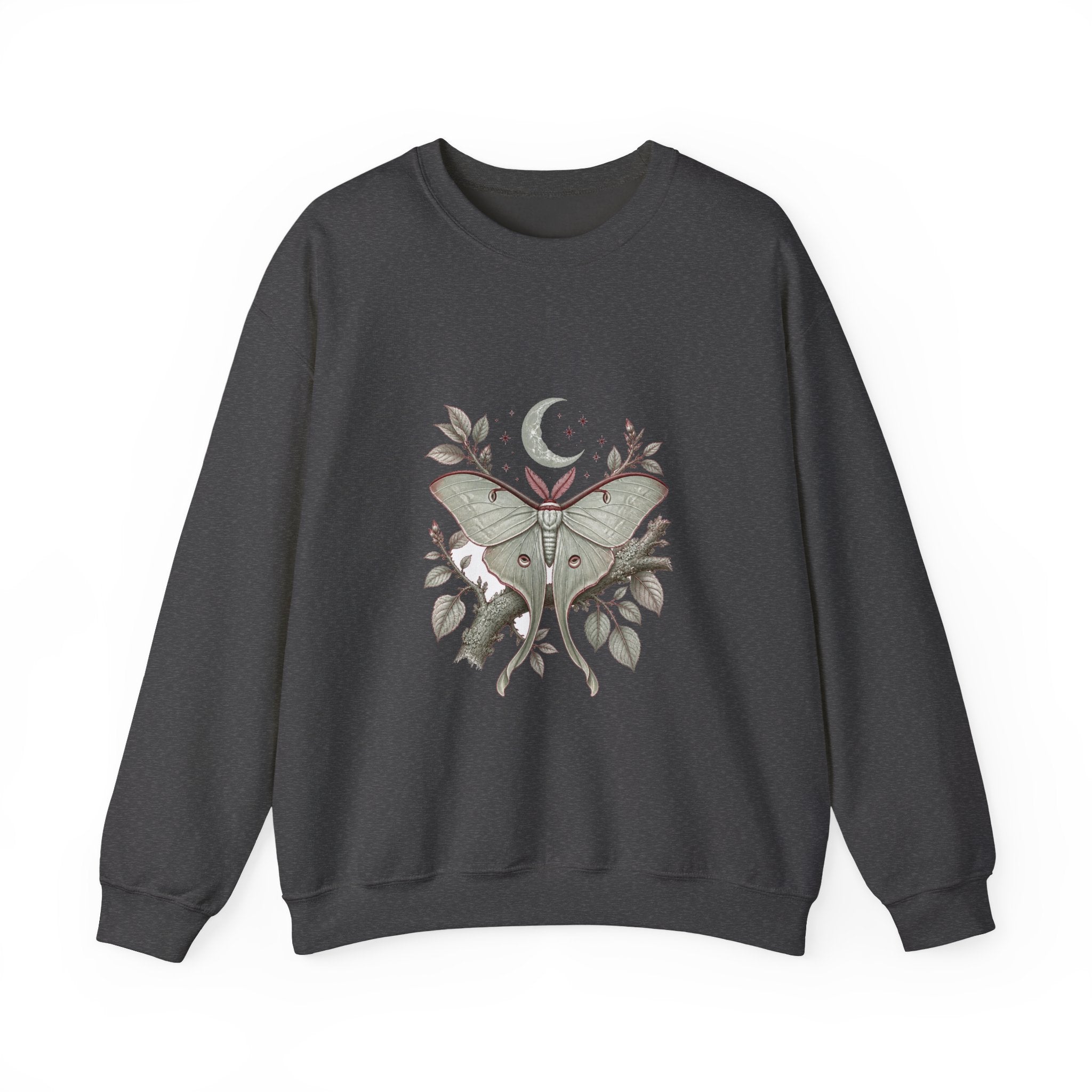 Matching Couple Sweatshirt - Butterfly & Moth Matching Couple Comfort Colors Crew Vintage Art His Hers Honeymoon Gift - Design B
