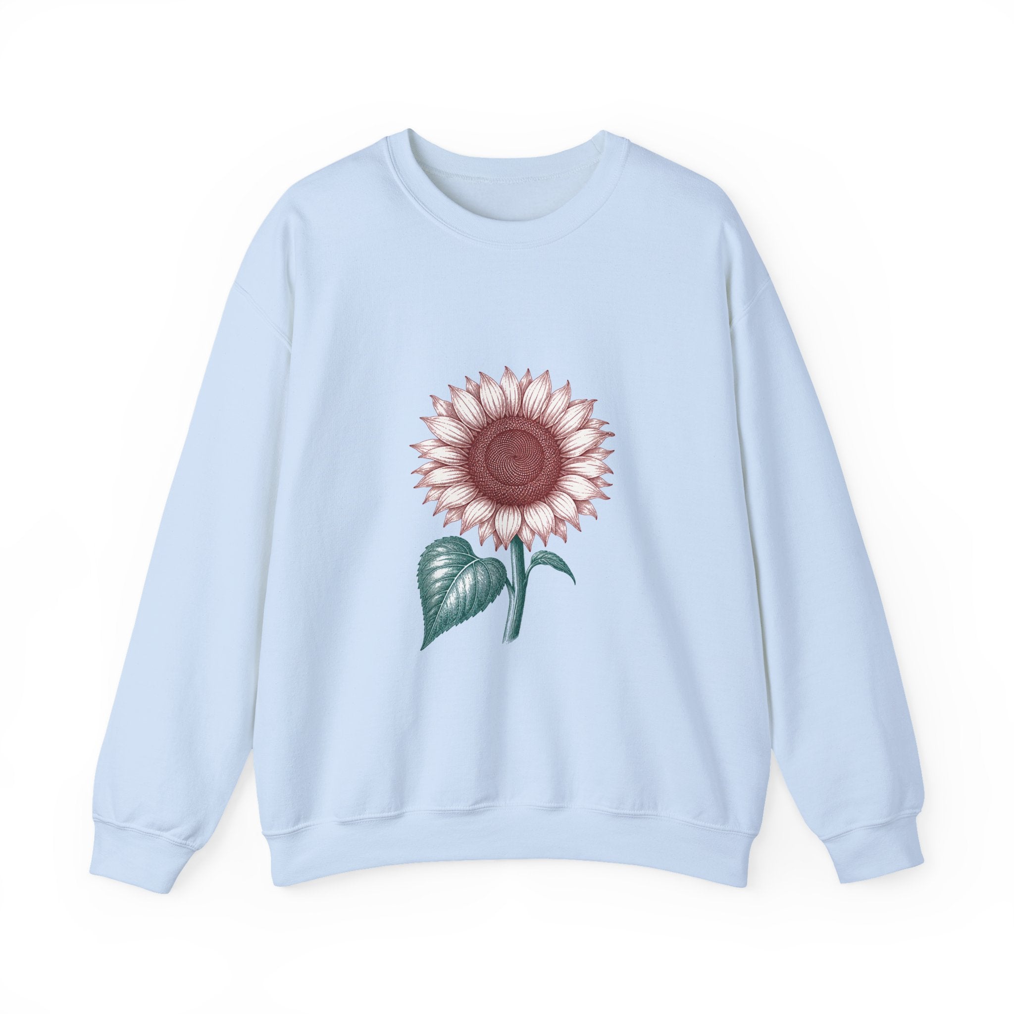 Matching Couple Sweatshirt - Sunflower & Moonflower Matching Couple Premium Fleece Sweatshirt Vintage Art His Hers Honeymoon Gift - Design A