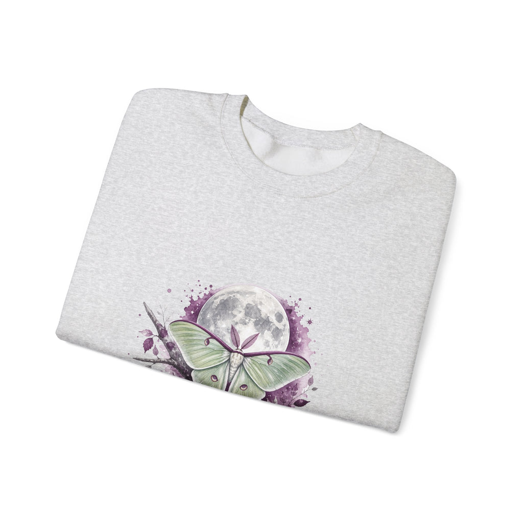 Matching Couple Sweatshirt - Butterfly & Moth Matching Couple Premium Fleece Sweatshirt Watercolor Art His Hers Birthday Gift - Design B