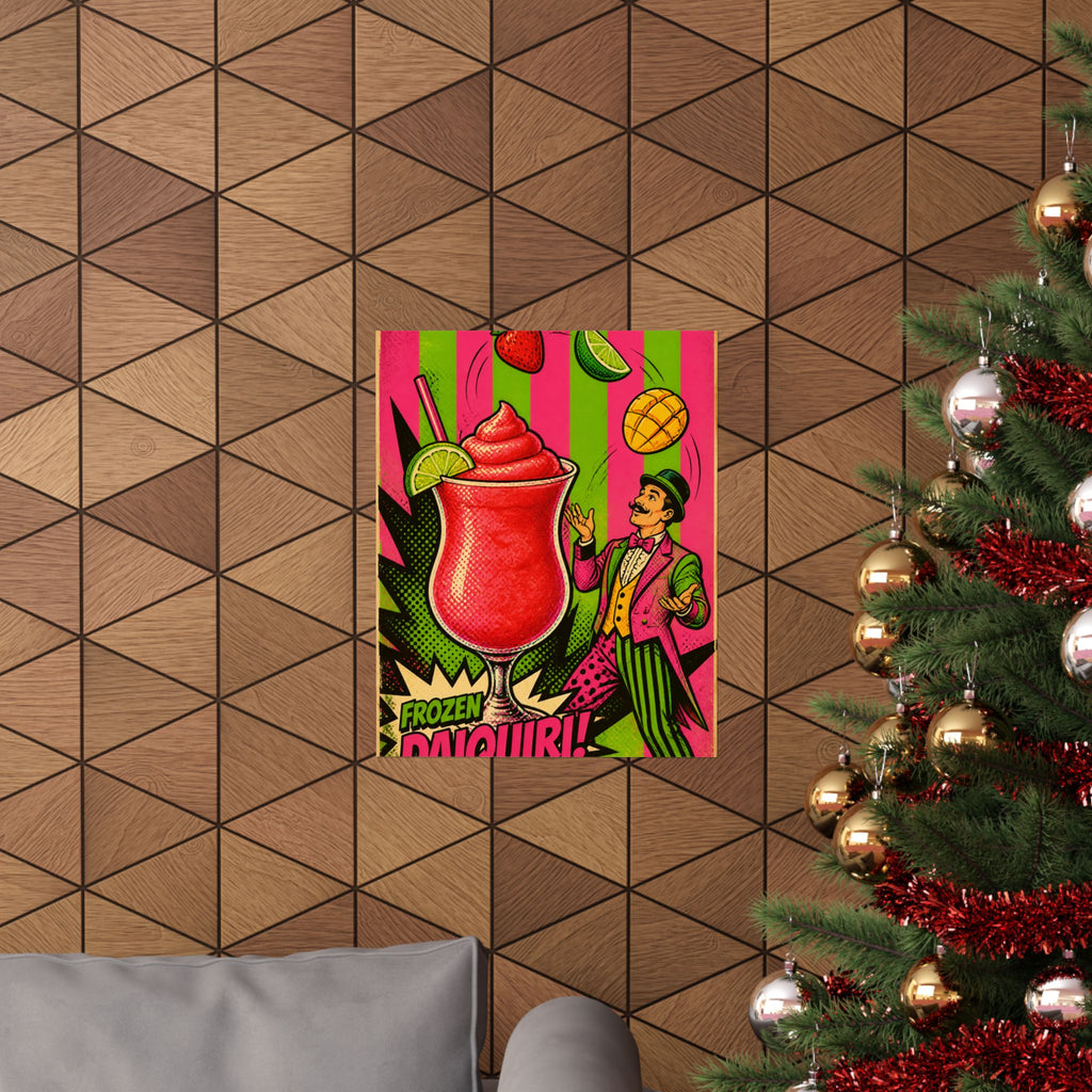 Daiquiri Fruit Juggler Wall Art Poster 18×24 Pop Art Living Room Decor Maximalist Print
