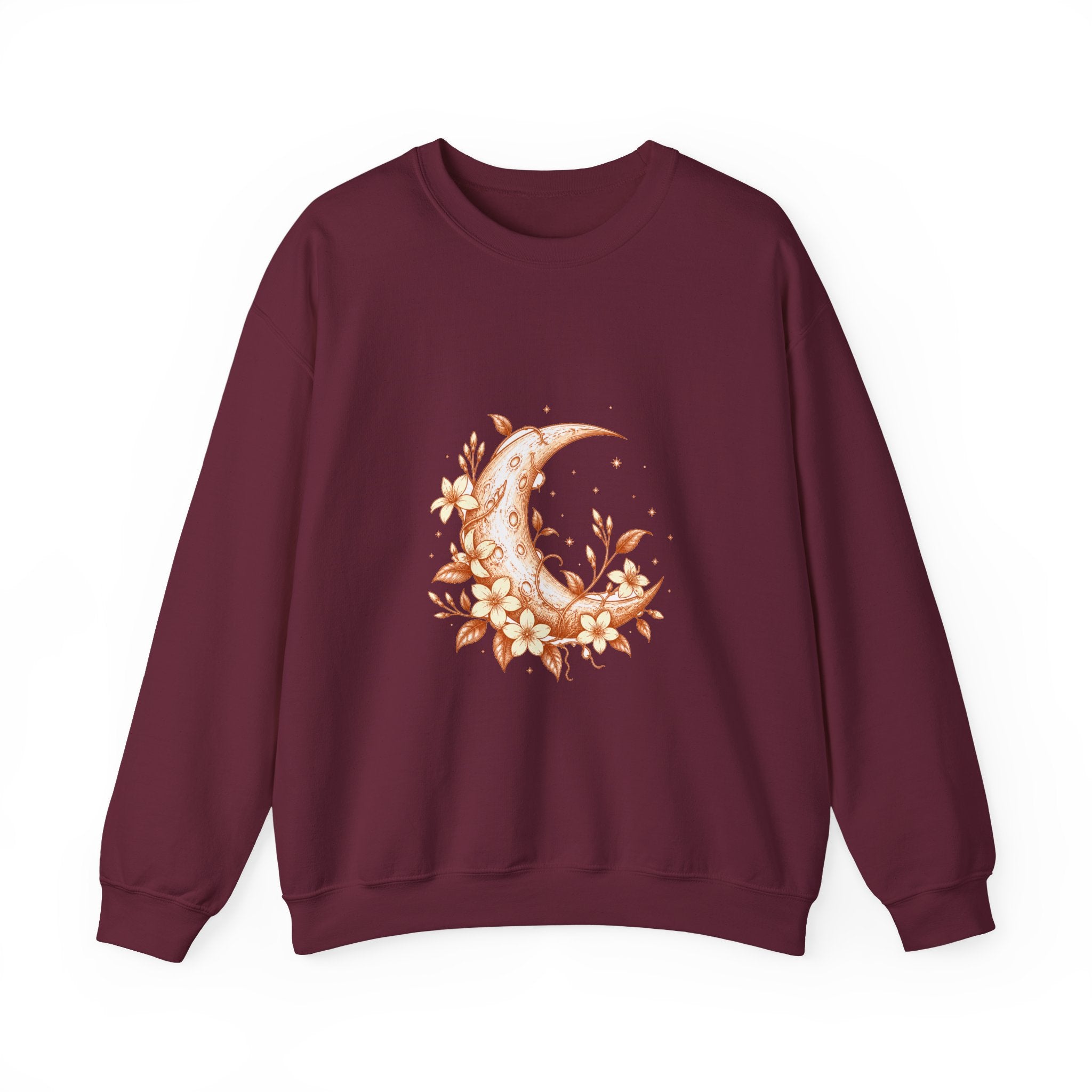Matching Couple Sweatshirt - Sun & Moon Matching Couple Comfort Colors Crew Hand-Drawn Art His Hers Anniversary Gift - Design A