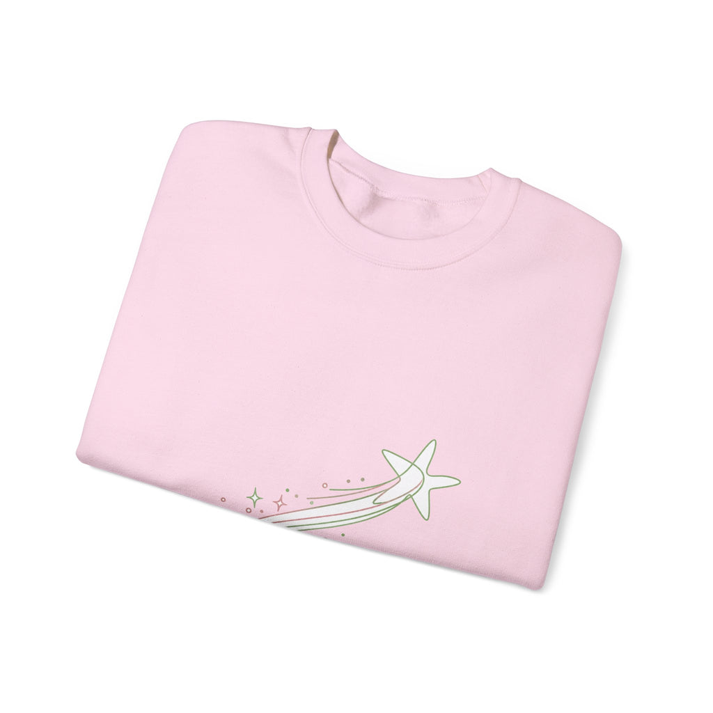 Matching Couple Sweatshirt - Shooting Star & North Star Matching Couple Premium Fleece Sweatshirt Minimalist Art His Hers Christmas Gift - Design A