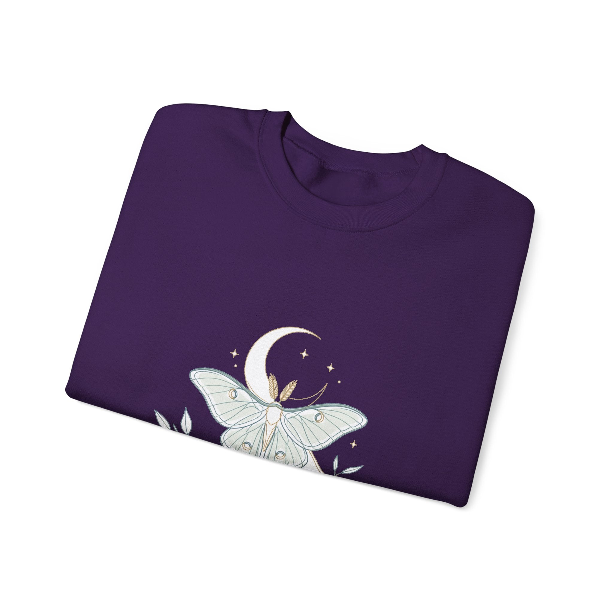 Matching Couple Sweatshirt - Butterfly & Moth Matching Couple Comfort Colors Crew Minimalist Art His Hers Christmas Gift - Design B