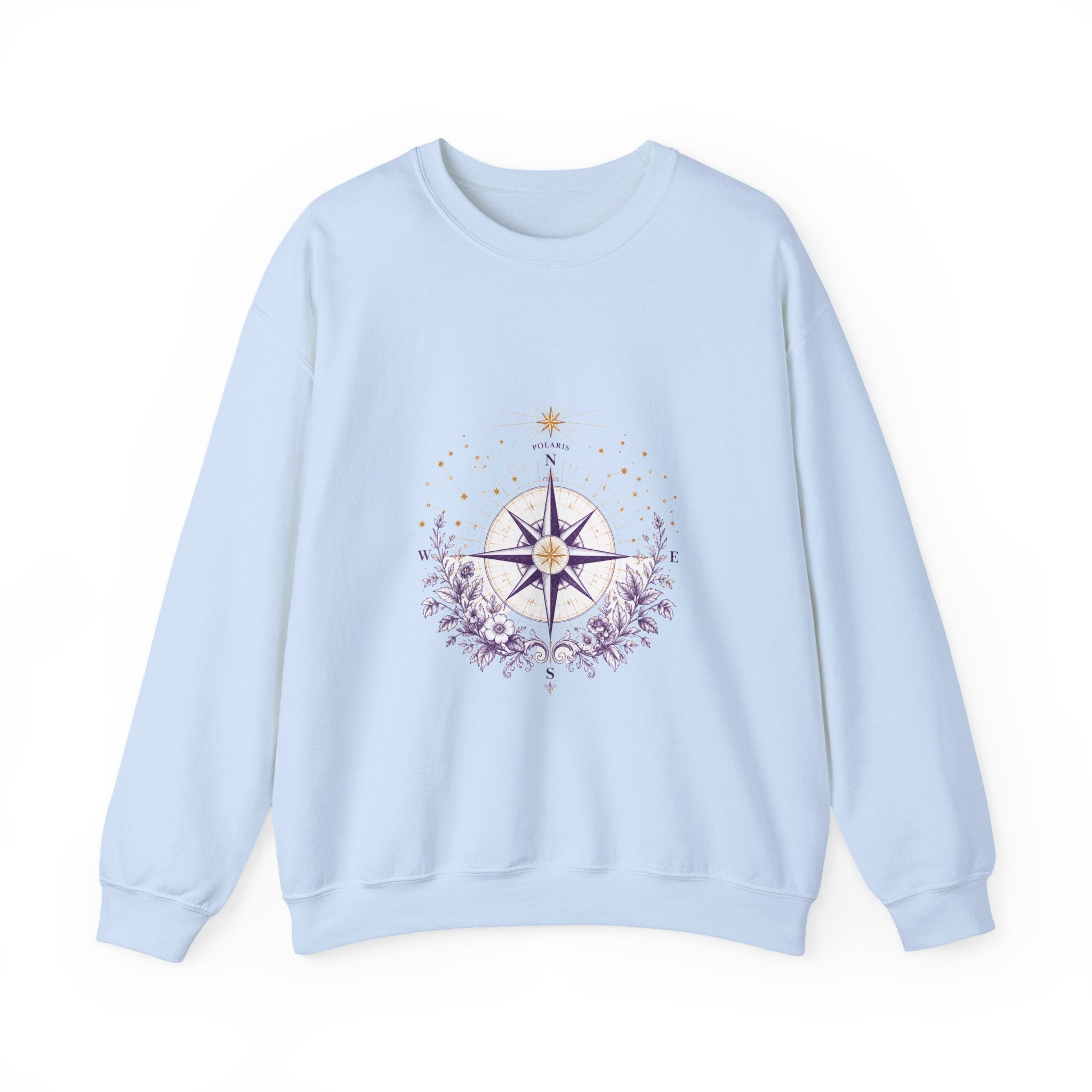 Matching Couple Sweatshirt - Shooting Star & North Star Matching Couple Comfort Colors Crew Vintage Art His Hers Honeymoon Gift - Design B
