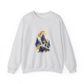 Matching Couple Sweatshirt - Wolf & Dove Matching Couple Comfort Colors Crew Watercolor Art His Hers Birthday Gift - Design A