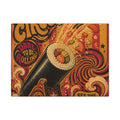 Sushi Roll Cannon Wall Art Canvas 24×36 Psychedelic Dining Room Decor Maximalist Print