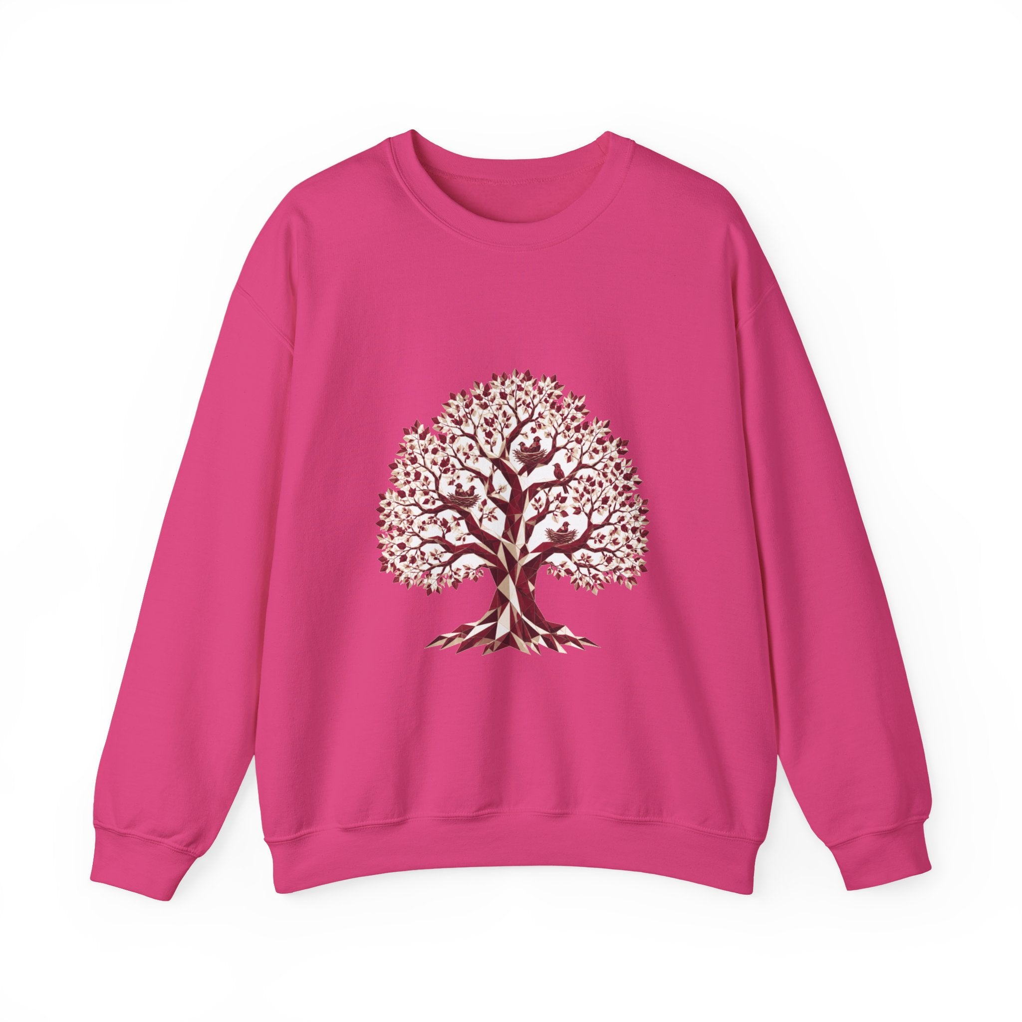 Matching Couple Sweatshirt - Ancient Oak & Deep Roots Matching Couple Premium Fleece Sweatshirt Geometric Art His Hers Love Gift - Design A