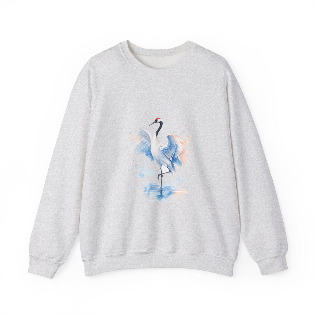 Matching Couple Sweatshirt - Tiger & Crane Matching Couple Comfort Colors Crew Watercolor Art His Hers Birthday Gift - Design B