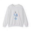Matching Couple Sweatshirt - Tiger & Crane Matching Couple Comfort Colors Crew Watercolor Art His Hers Birthday Gift - Design B