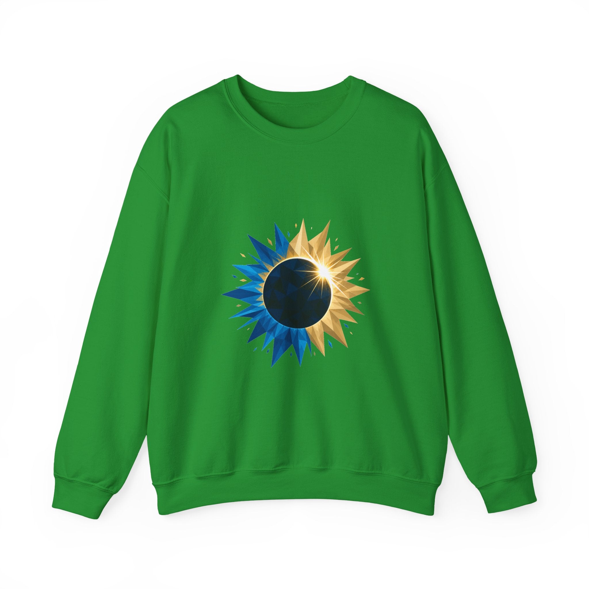 Matching Couple Sweatshirt - Solar & Lunar Eclipse Matching Couple Crewneck Sweatshirt Geometric Art His Hers Couple Gift - Design A