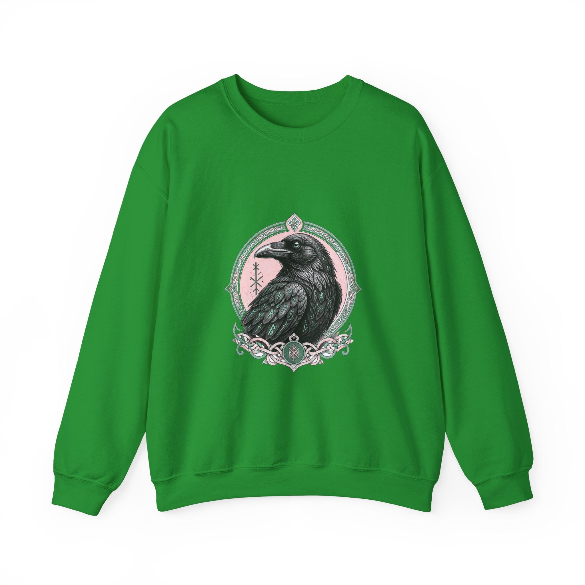 Matching Couple Sweatshirt - Huginn & Muninn Matching Couple Crewneck Sweatshirt Hand-Drawn Art His Hers Best Friend Gift - Design A