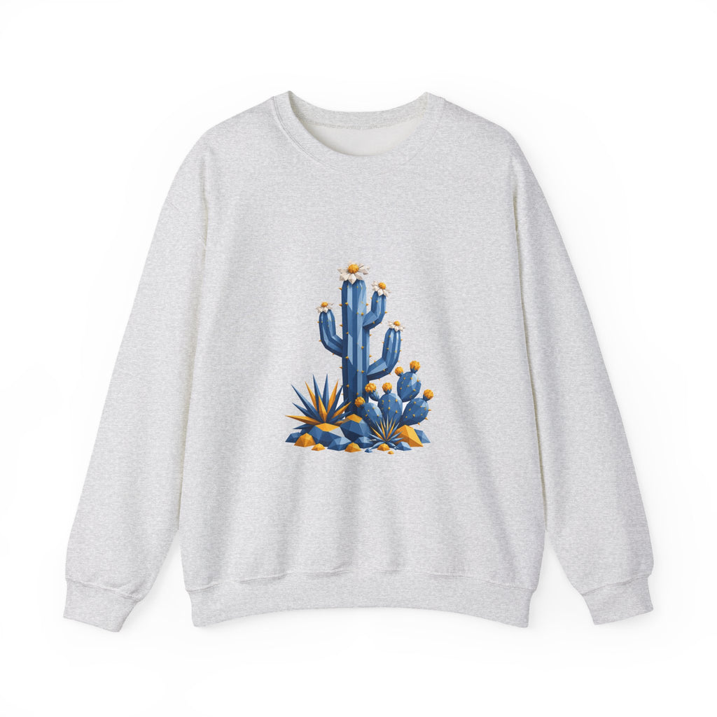 Matching Couple Sweatshirt - Desert & Rainforest Matching Couple Crewneck Sweatshirt Geometric Art His Hers Couple Gift - Design A