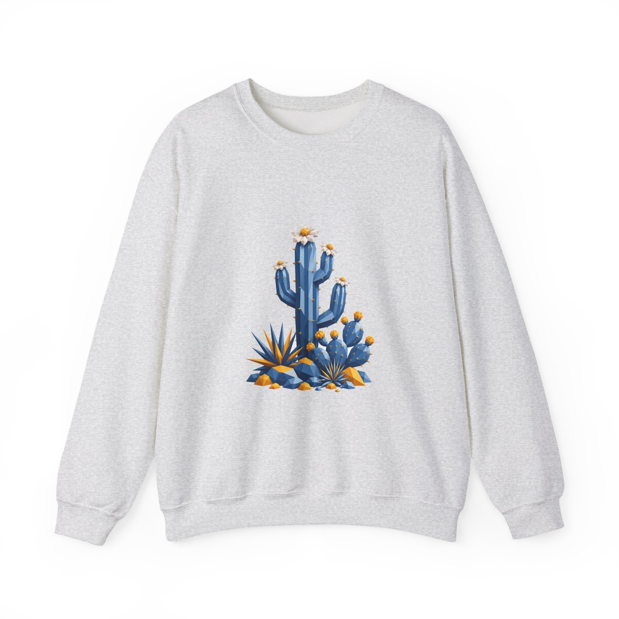 Matching Couple Sweatshirt - Desert & Rainforest Matching Couple Crewneck Sweatshirt Geometric Art His Hers Couple Gift - Design A