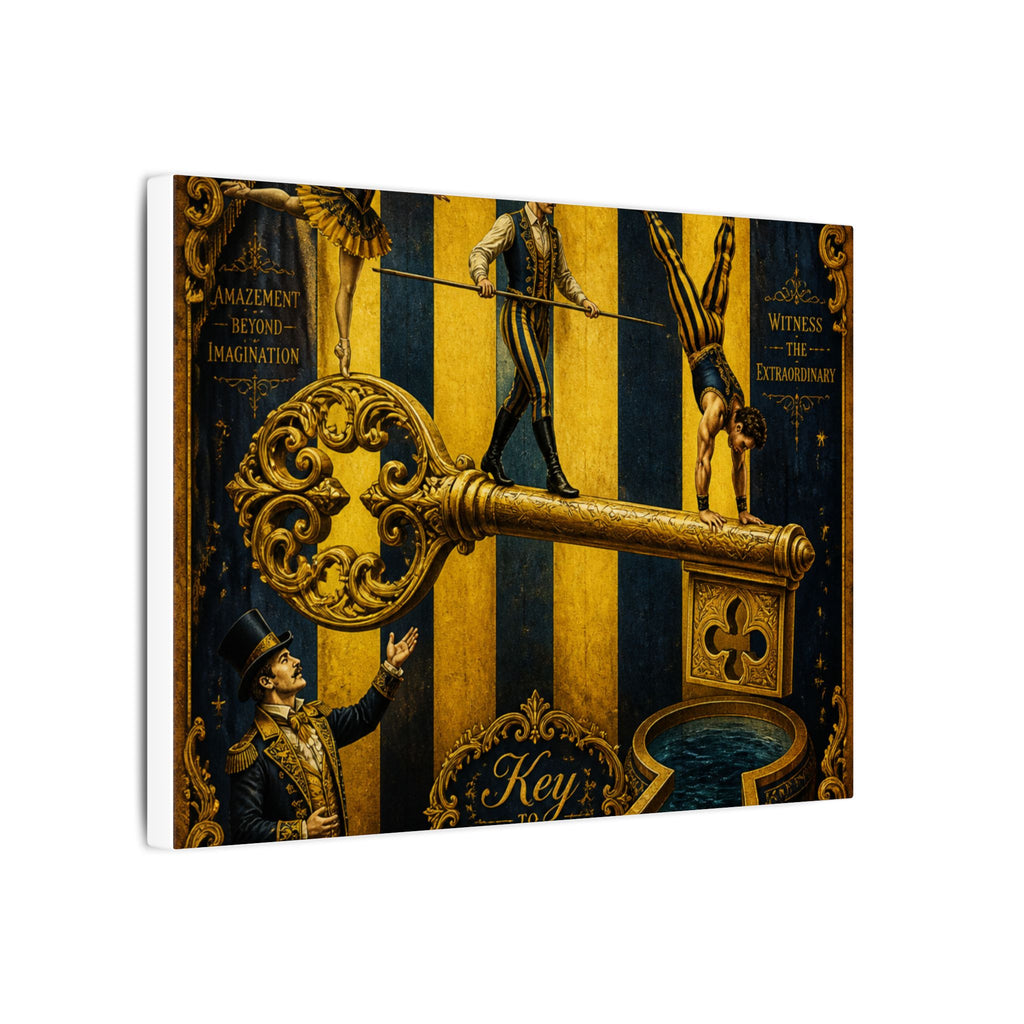 Giant Key Performance Wall Art Canvas 24×36 Baroque Studio Decor Maximalist Print