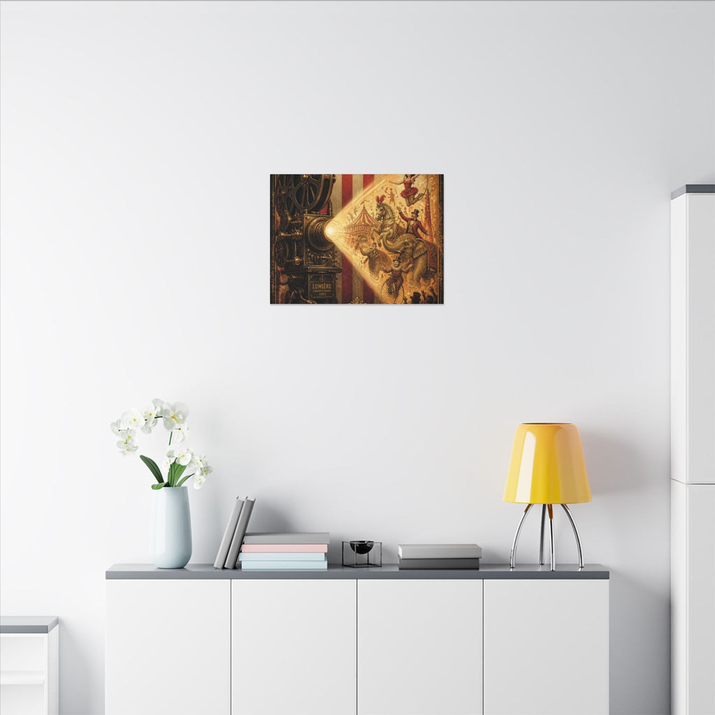 Film Camera Projector Show Wall Art Canvas 24×36 Baroque Studio Decor Maximalist Print