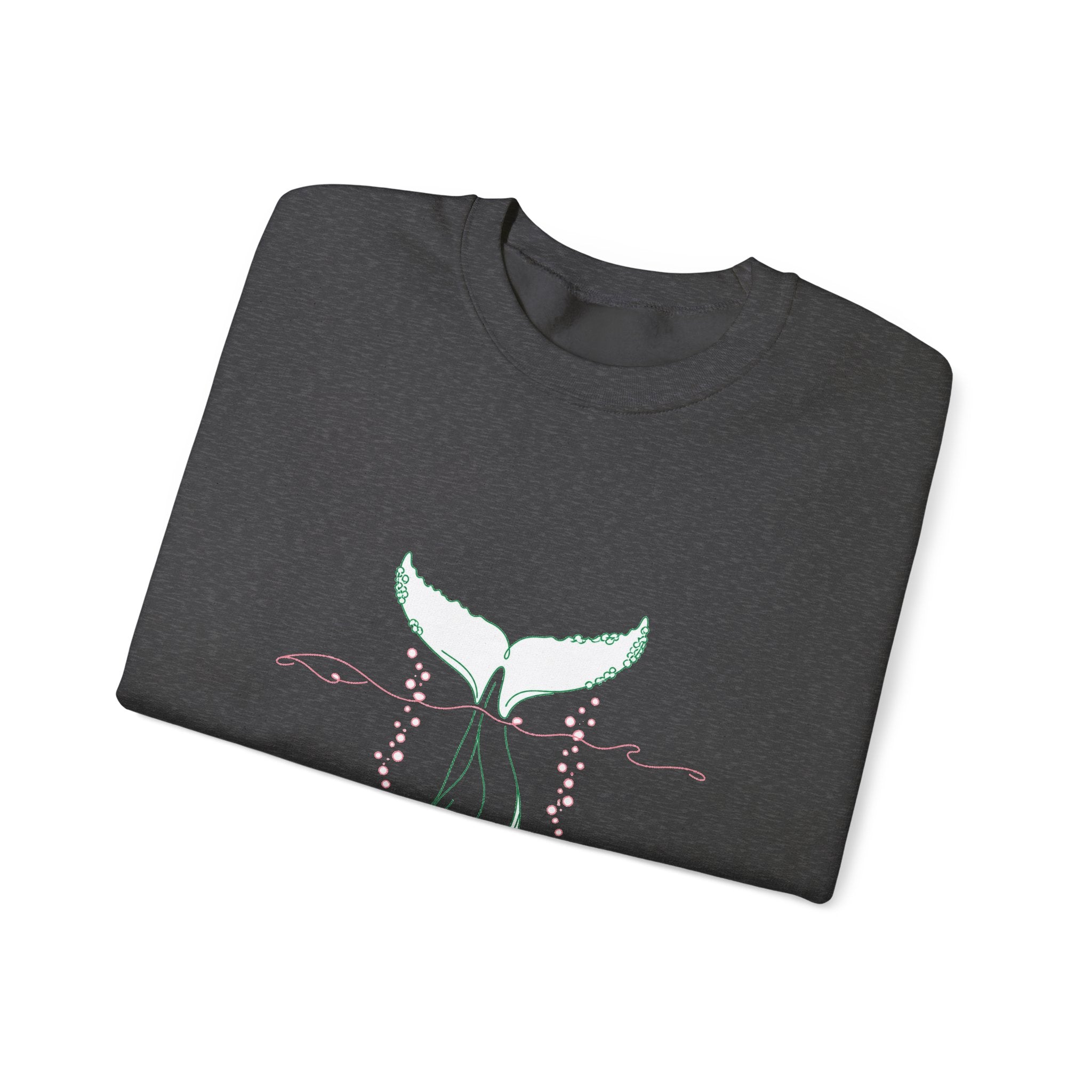 Matching Couple Sweatshirt - Eagle & Whale Matching Couple Comfort Colors Crew Minimalist Art His Hers Christmas Gift - Design B