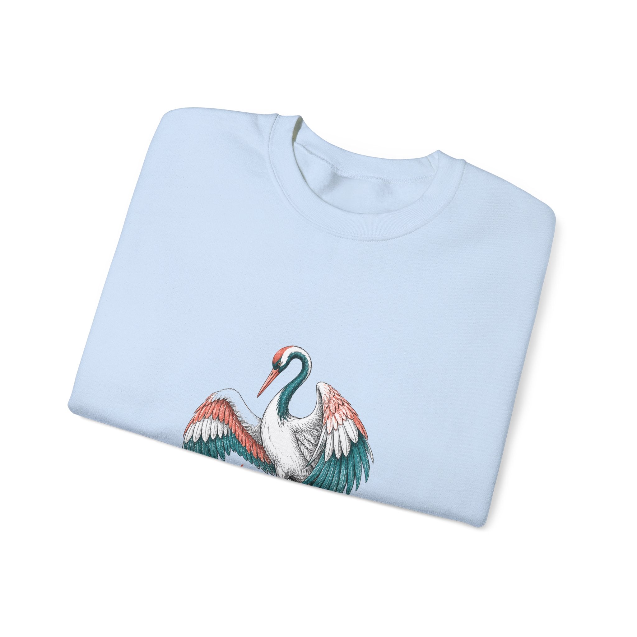 Matching Couple Sweatshirt - Tiger & Crane Matching Couple Comfort Colors Crew Hand-Drawn Art His Hers Anniversary Gift - Design B