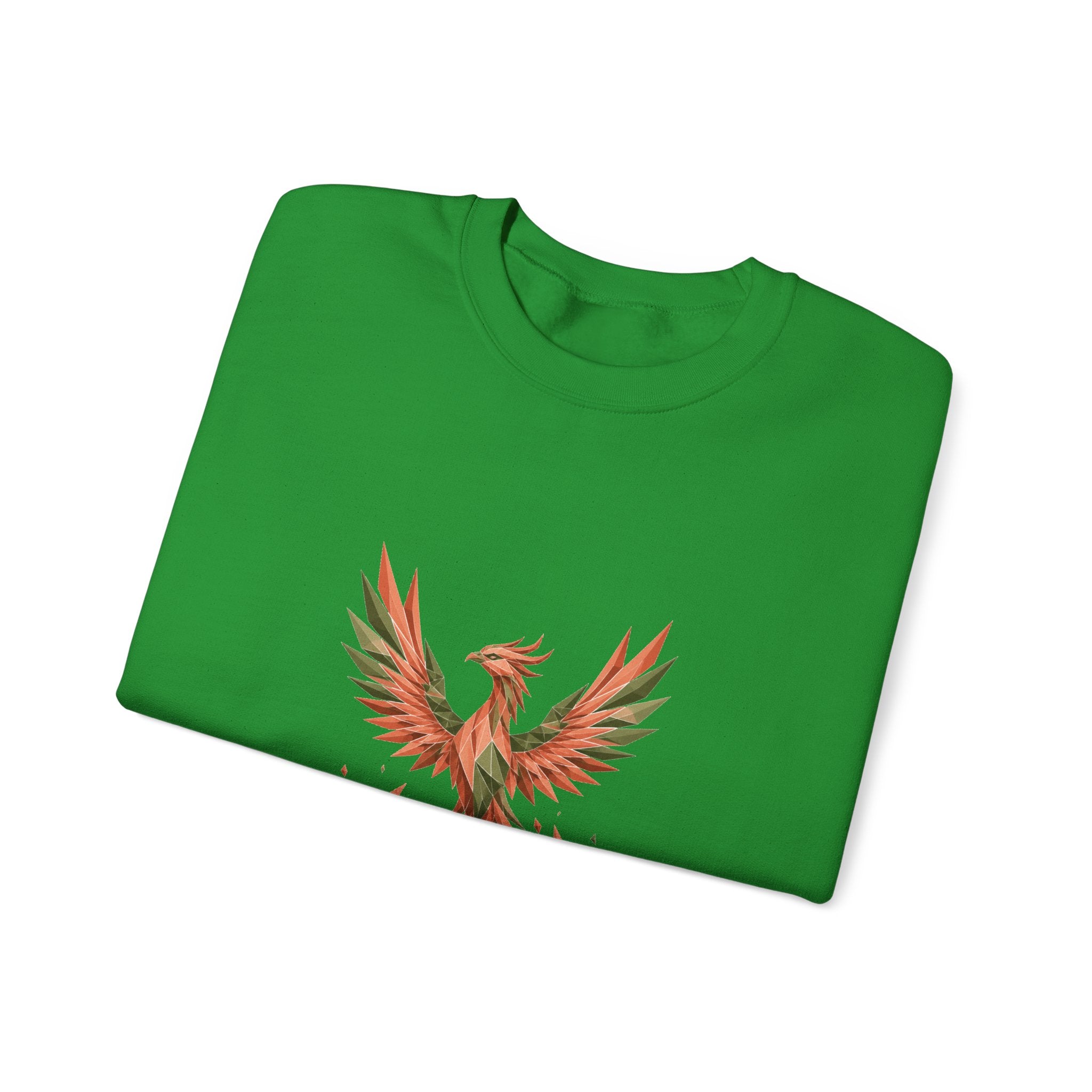 Matching Couple Sweatshirt - Dragon & Phoenix Matching Couple Comfort Colors Crew Geometric Art His Hers Love Gift - Design B