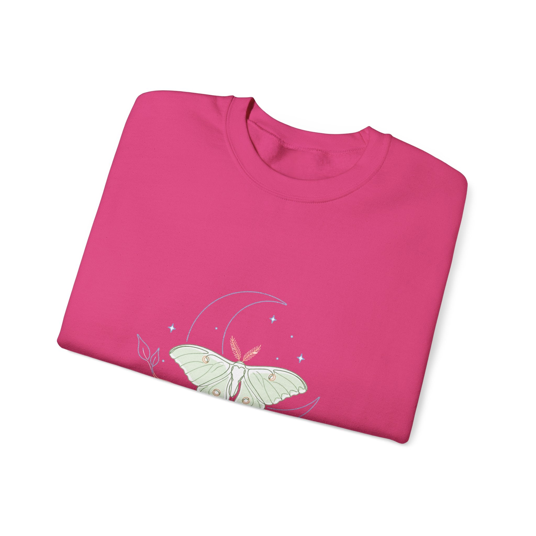 Matching Couple Sweatshirt - Butterfly & Moth Matching Couple Crewneck Sweatshirt Minimalist Art His Hers Valentine Gift - Design B
