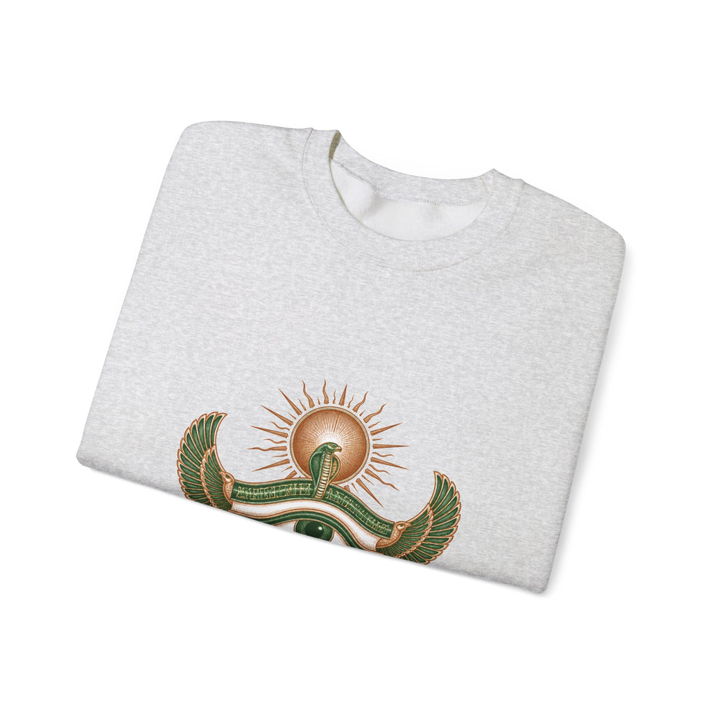 Matching Couple Sweatshirt - Eye of Ra & Horus Matching Couple Premium Fleece Sweatshirt Vintage Art His Hers Honeymoon Gift - Design A
