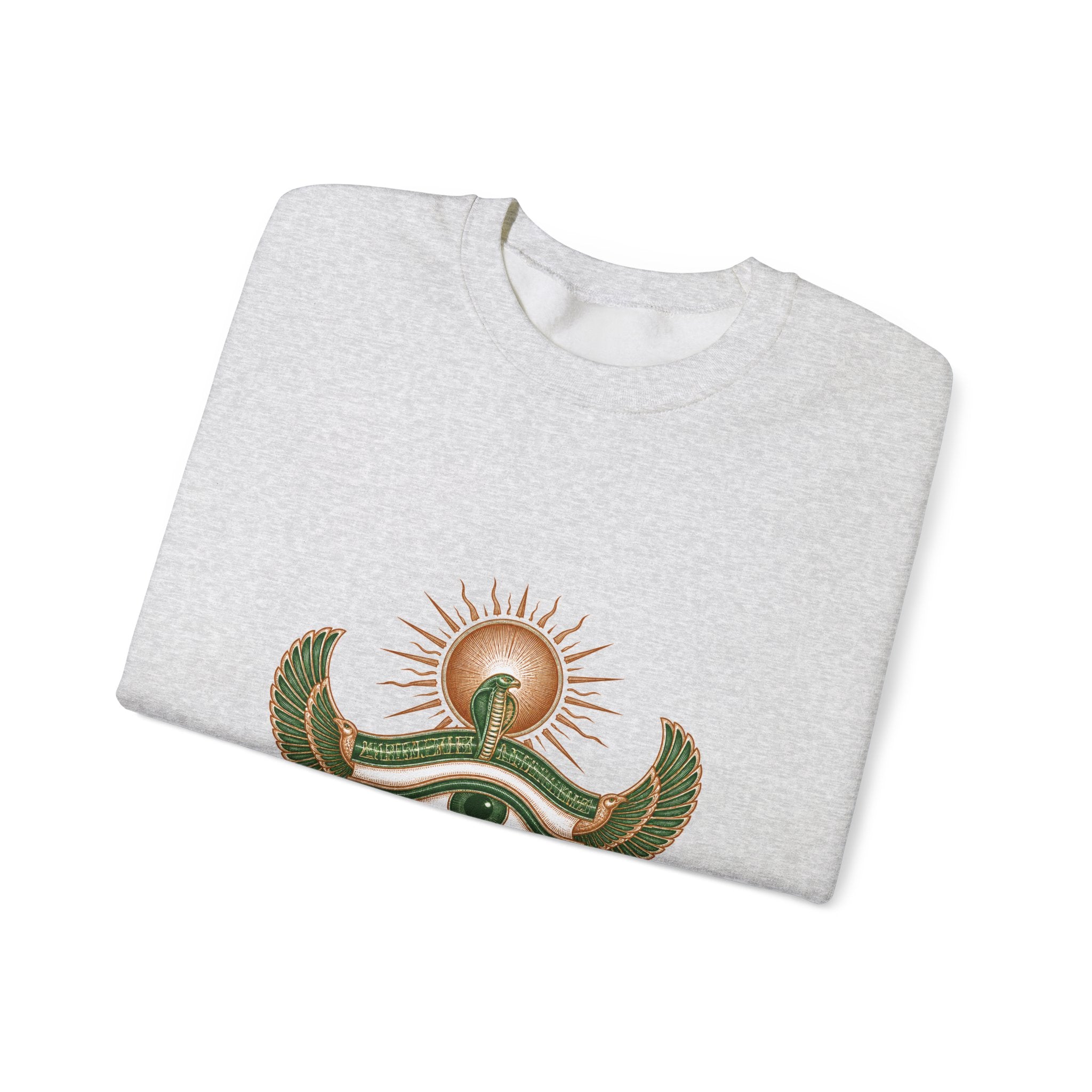 Matching Couple Sweatshirt - Eye of Ra & Horus Matching Couple Premium Fleece Sweatshirt Vintage Art His Hers Honeymoon Gift - Design A