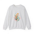 Matching Couple Sweatshirt - Koi Fish Yin Yang Matching Couple Premium Fleece Sweatshirt Watercolor Art His Hers Birthday Gift - Design A