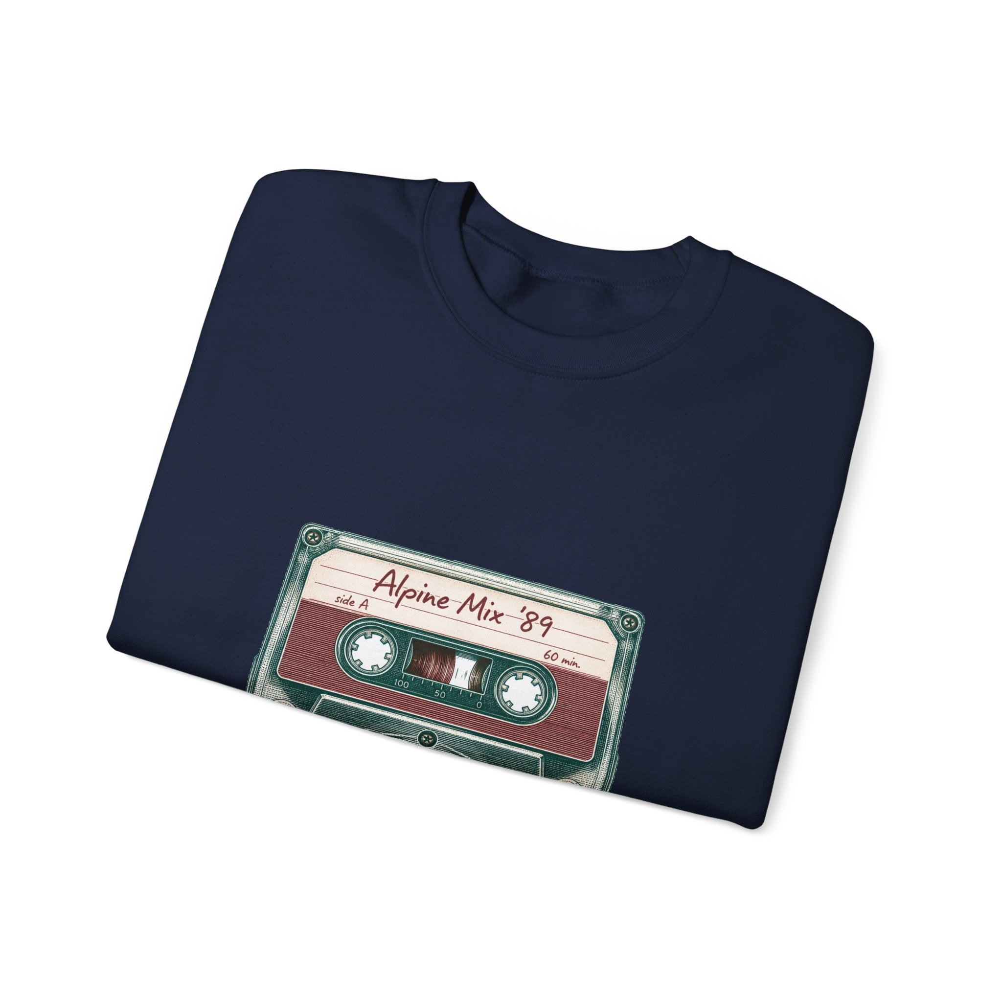 Matching Couple Sweatshirt - Vinyl & Cassette Matching Couple Crewneck Sweatshirt Vintage Art His Hers Wedding Gift - Design B
