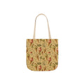 Gelato Scoops Canvas Tote Bag Mediterranean Kitchen Botanical Design Italian Cottagecore Gift