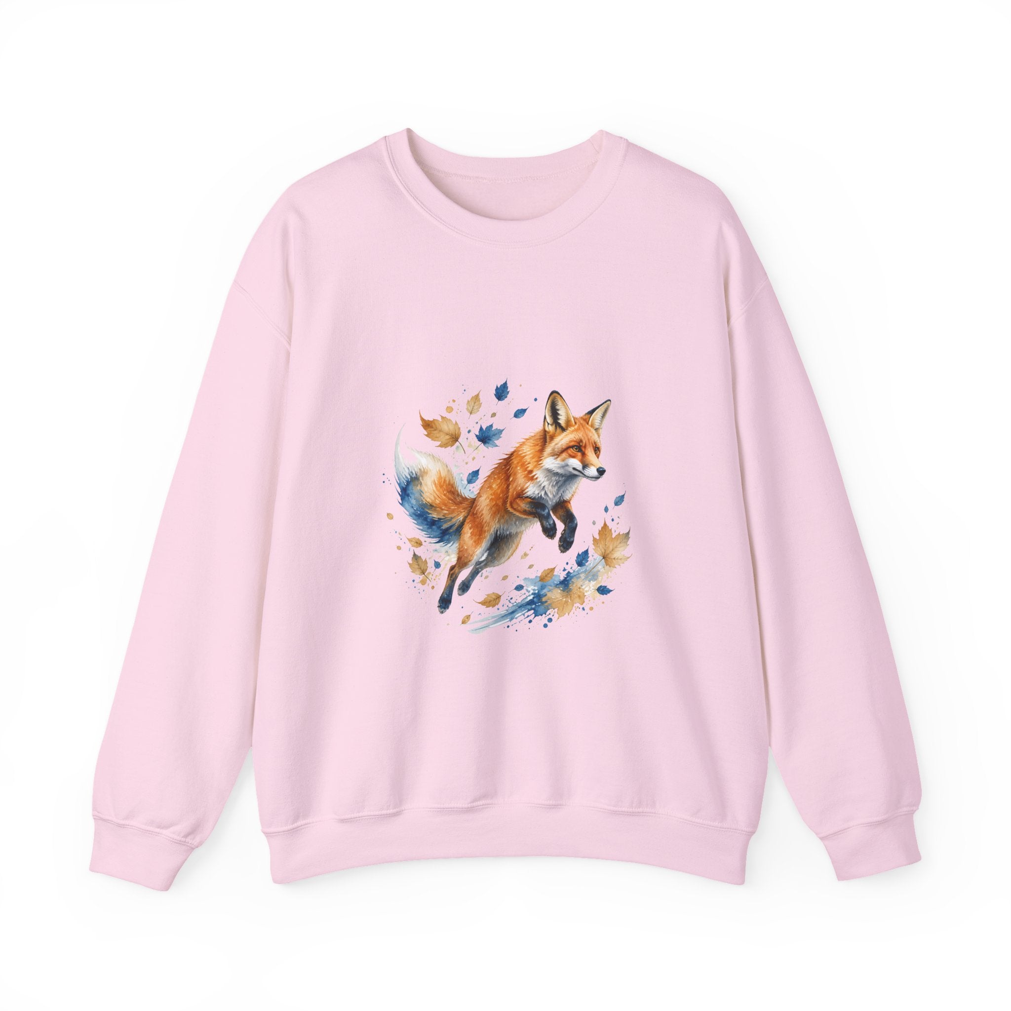 Matching Couple Sweatshirt - Fox & Rabbit Matching Couple Premium Fleece Sweatshirt Watercolor Art His Hers Birthday Gift - Design A