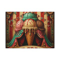 Ice Cream Cone Circus Tent Wall Art Canvas 24×36 Baroque Studio Decor Maximalist Print