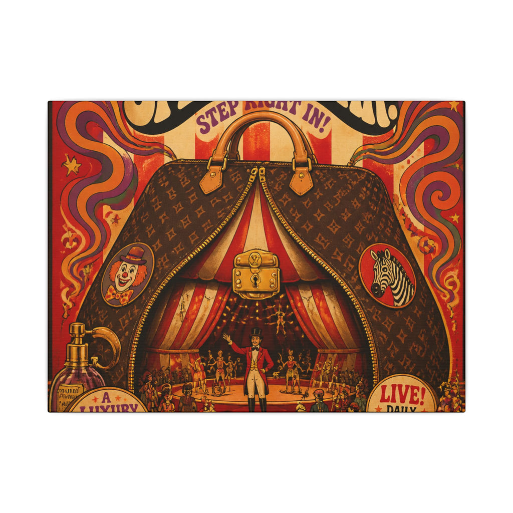 Handbag Big Top Wall Art Canvas 24×36 Psychedelic Dining Room Decor Maximalist Print