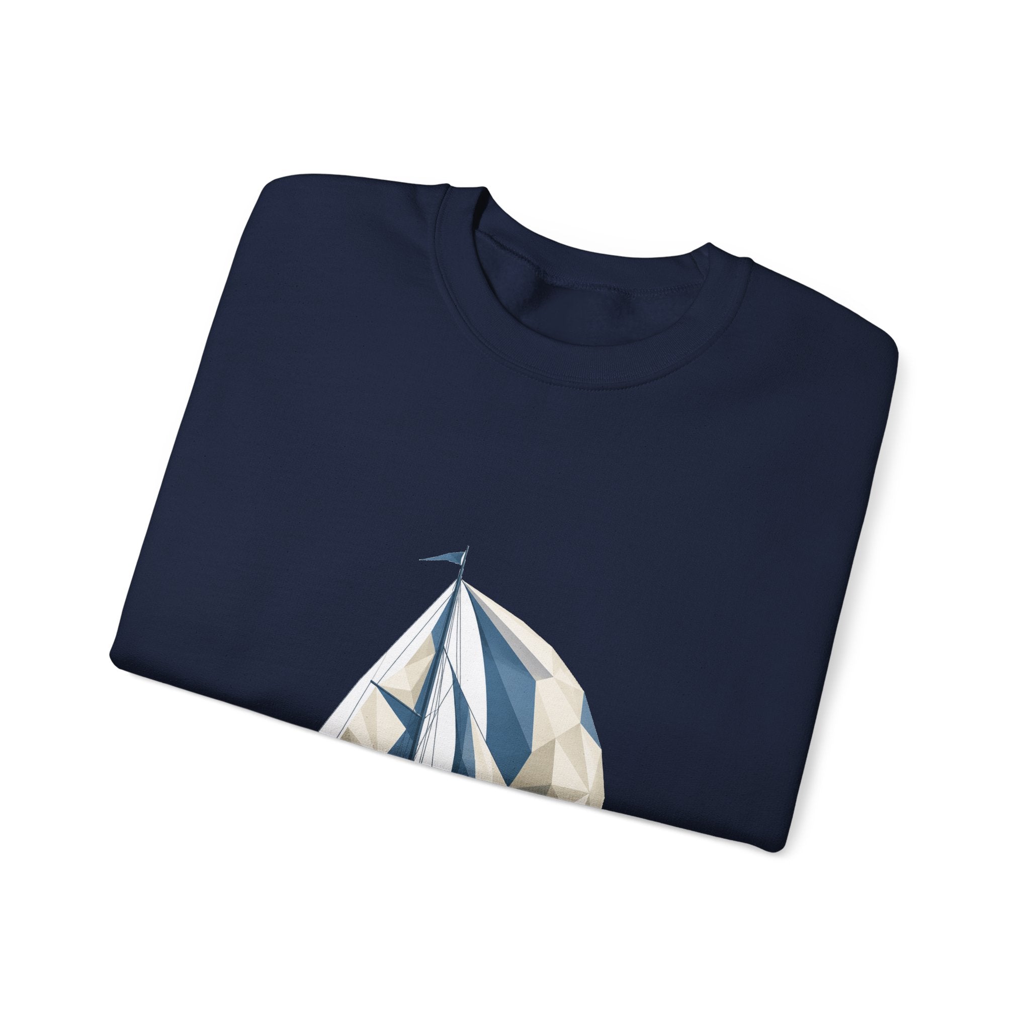 Matching Couple Sweatshirt - Anchor & Sail Matching Couple Premium Fleece Sweatshirt Geometric Art His Hers Love Gift - Design B
