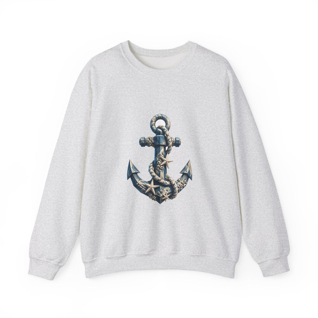 Matching Couple Sweatshirt - Anchor & Sail Matching Couple Premium Fleece Sweatshirt Geometric Art His Hers Love Gift - Design A