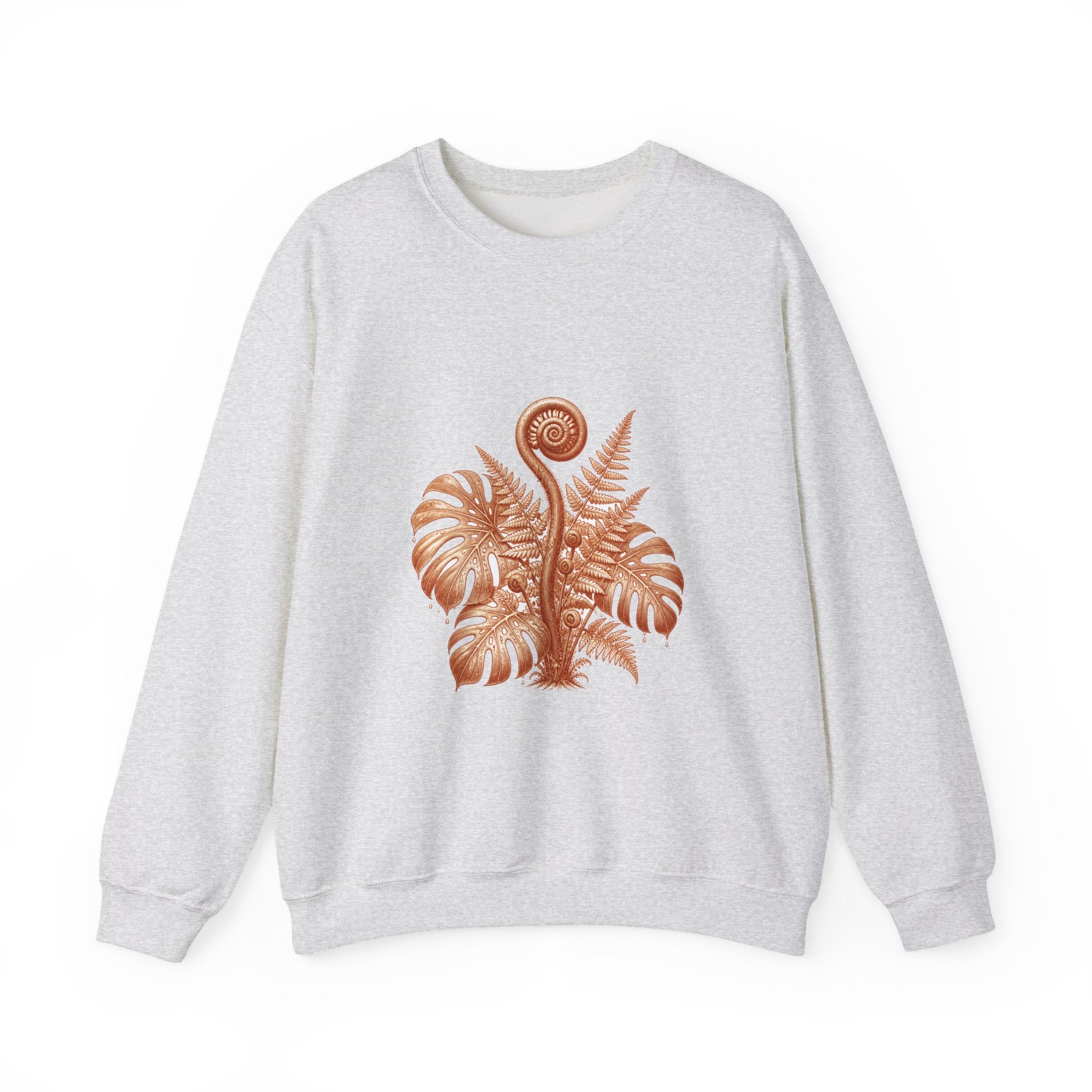 Matching Couple Sweatshirt - Desert & Rainforest Matching Couple Crewneck Sweatshirt Vintage Art His Hers Wedding Gift - Design B