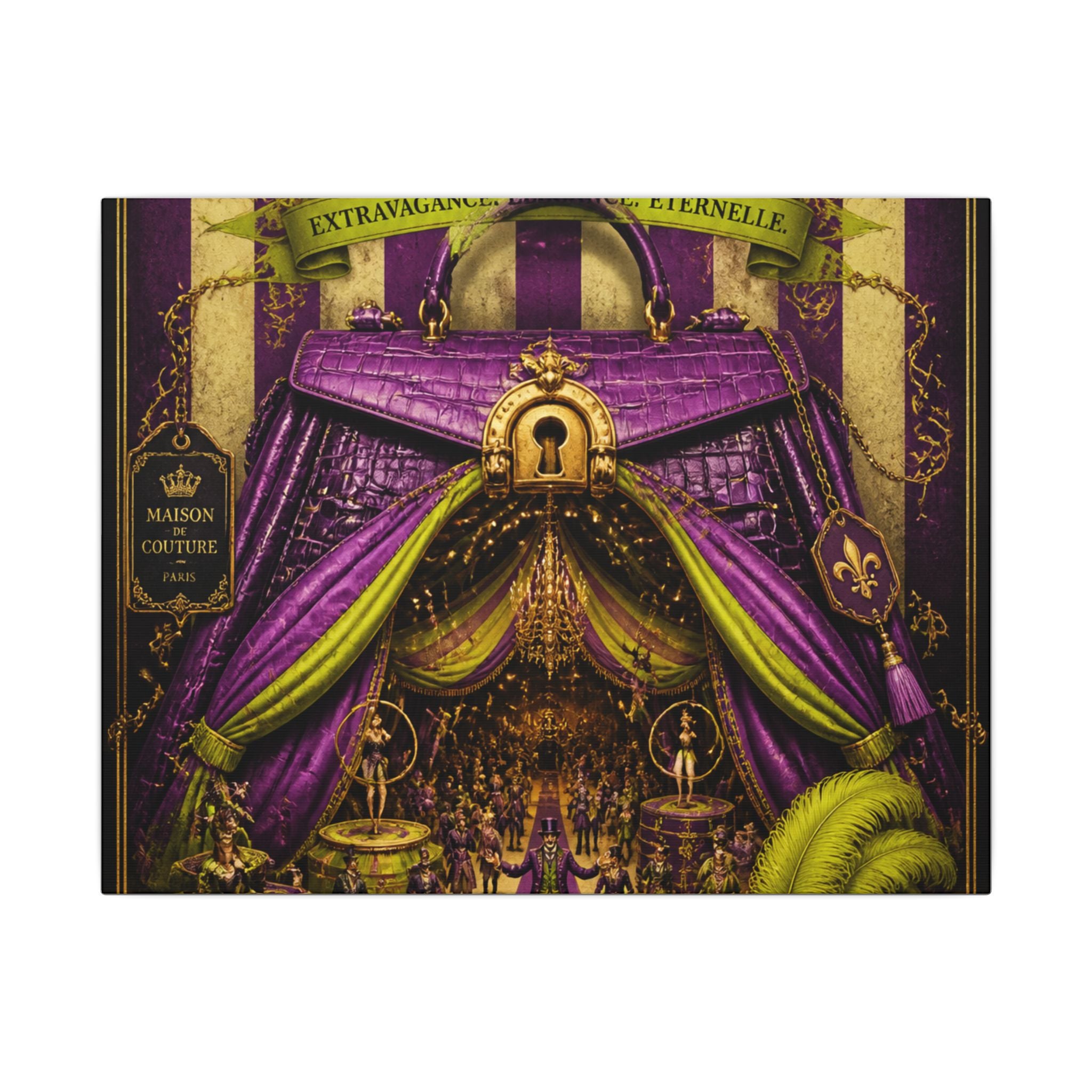 Handbag Big Top Wall Art Canvas 16×20 Baroque Home Office Decor Maximalist Print