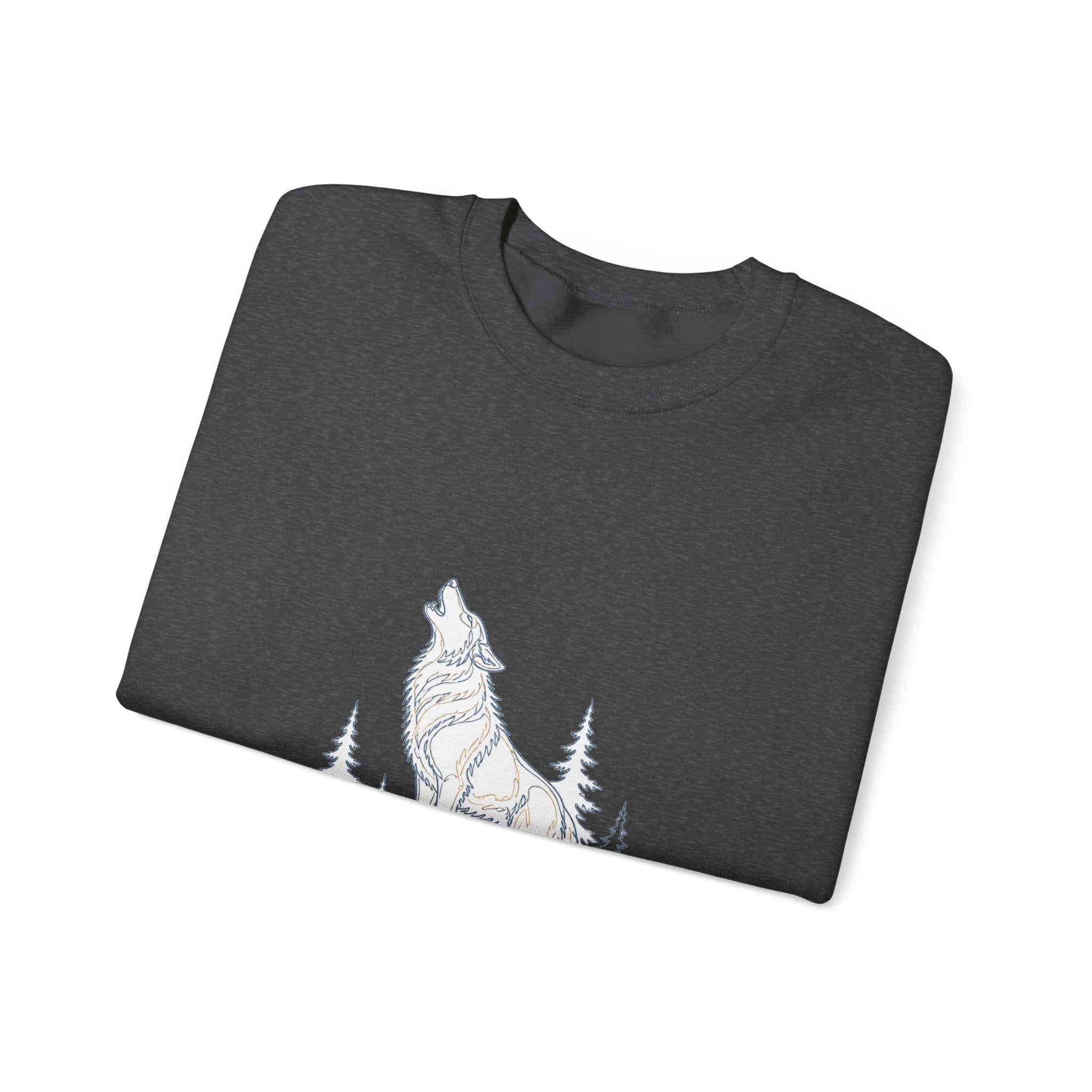 Matching Couple Sweatshirt - Wolf & Dove Matching Couple Comfort Colors Crew Minimalist Art His Hers Christmas Gift - Design A