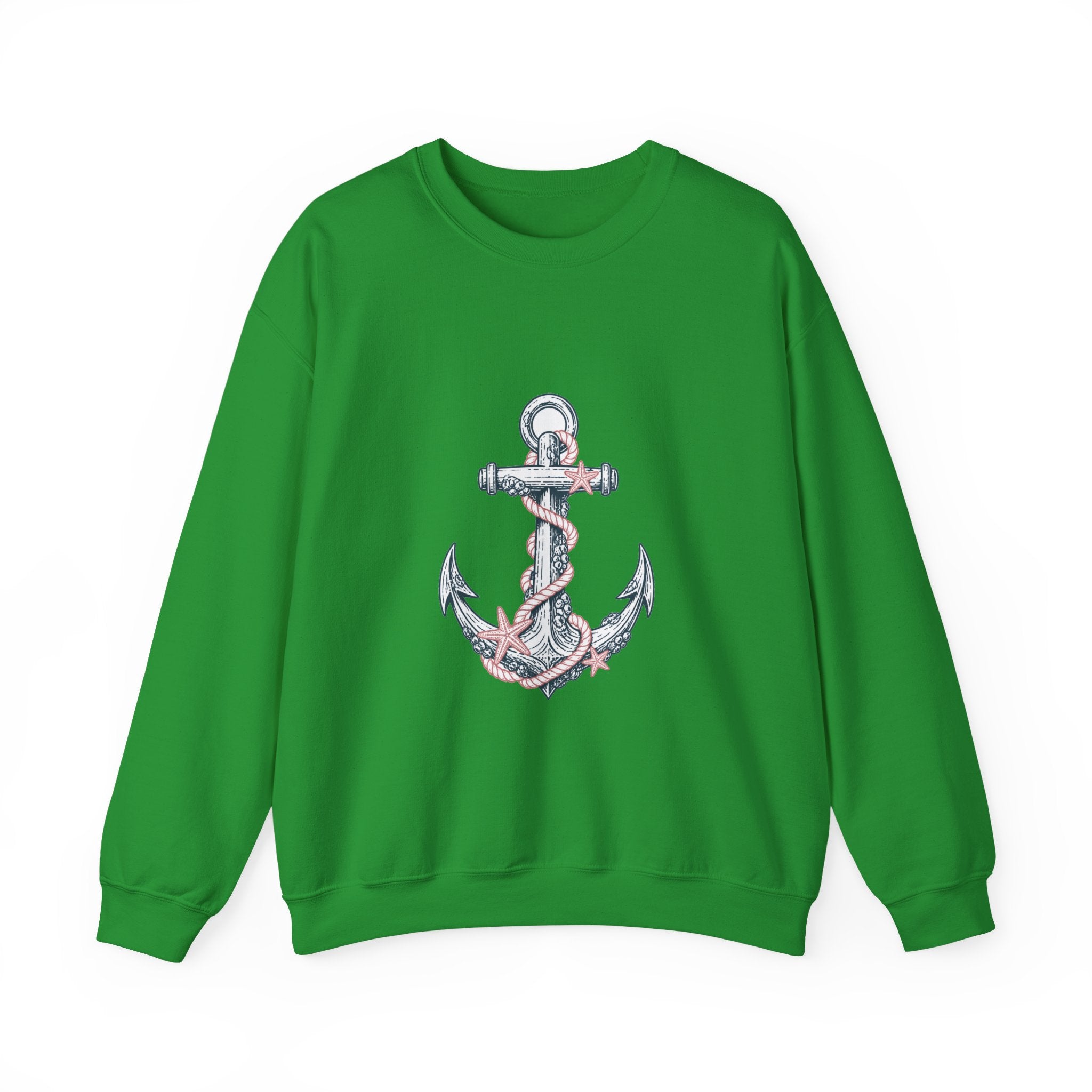 Matching Couple Sweatshirt - Anchor & Sail Matching Couple Premium Fleece Sweatshirt Minimalist Art His Hers Christmas Gift - Design A