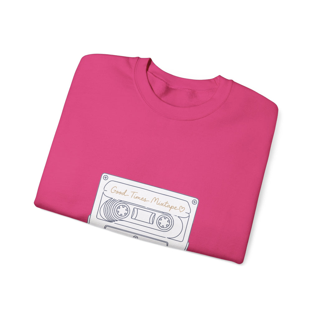 Matching Couple Sweatshirt - Vinyl & Cassette Matching Couple Crewneck Sweatshirt Minimalist Art His Hers Valentine Gift - Design B