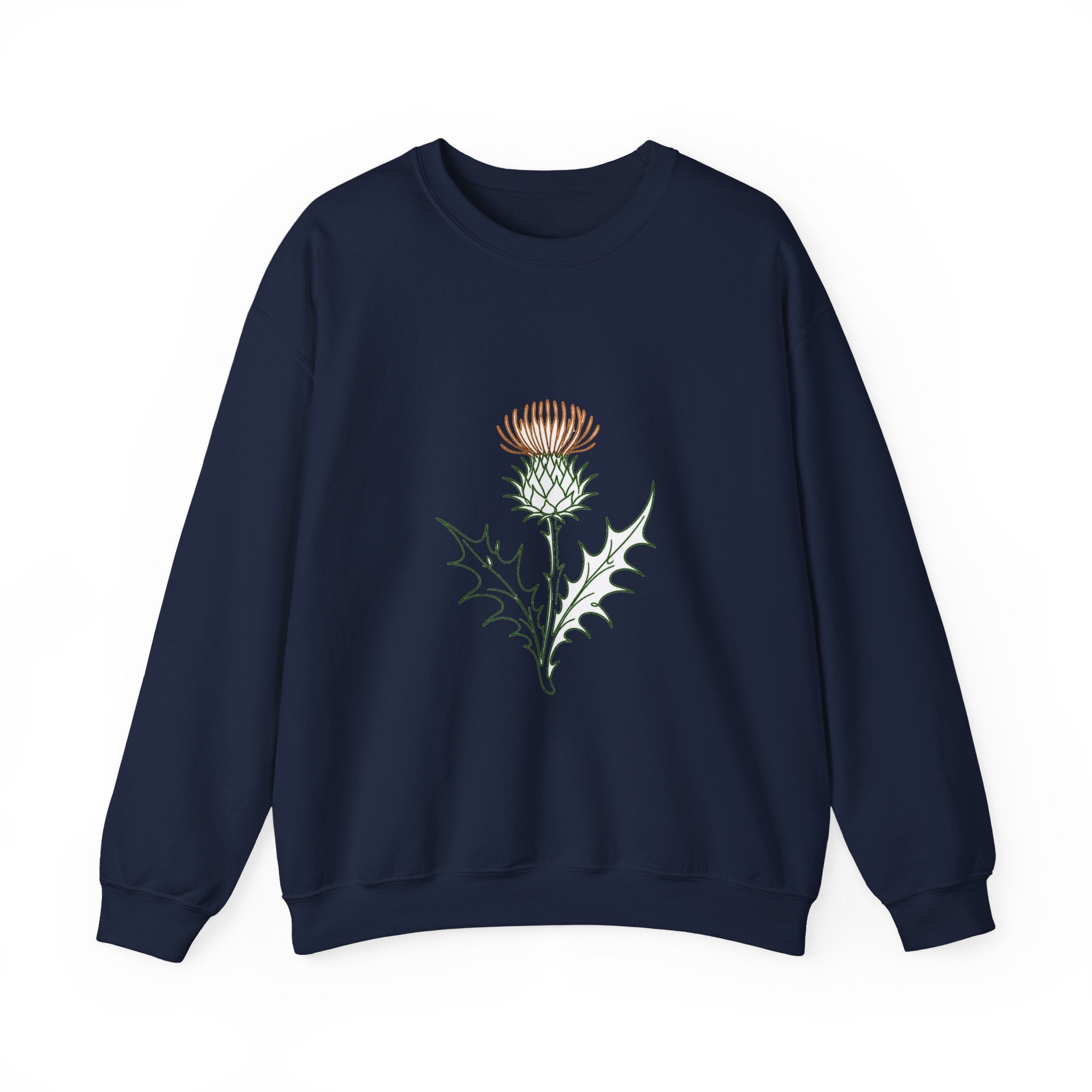 Matching Couple Sweatshirt - Lavender & Thistle Matching Couple Crewneck Sweatshirt Minimalist Art His Hers Valentine Gift - Design B